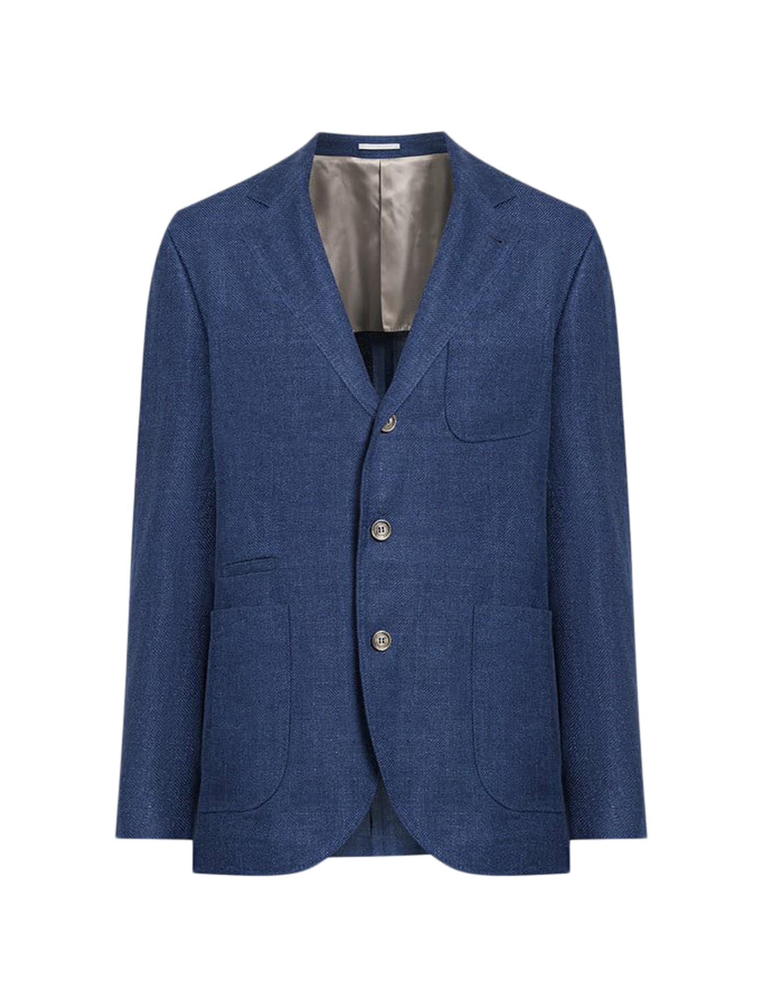 Shop Brunello Cucinelli Suit-type Jacket In Blue