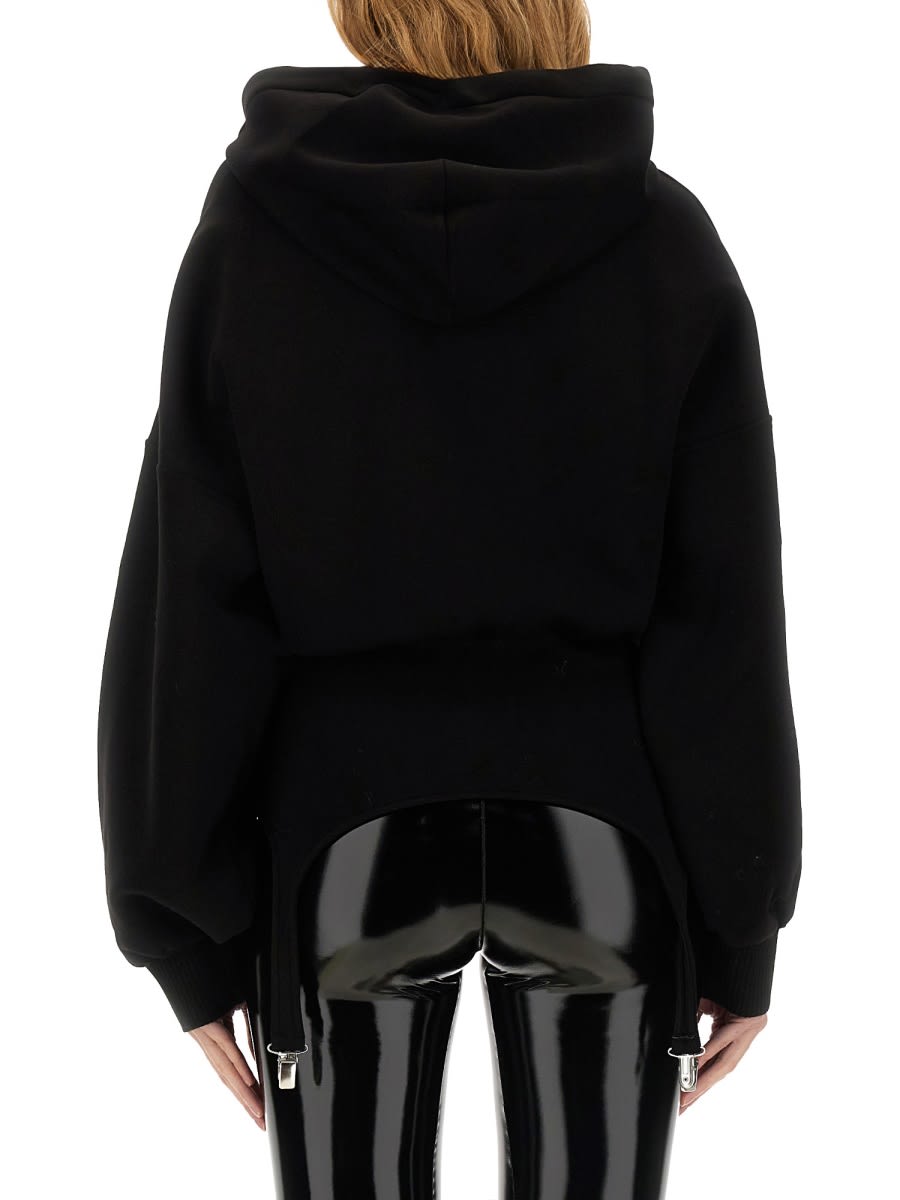 Fiorucci Sweatshirt With Suspenders In Black