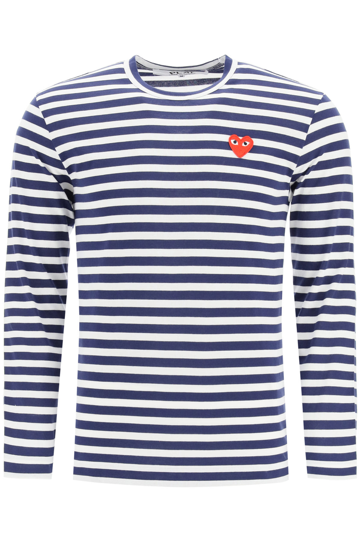 Comme des Garçons Play Striped T-shirt With Heart