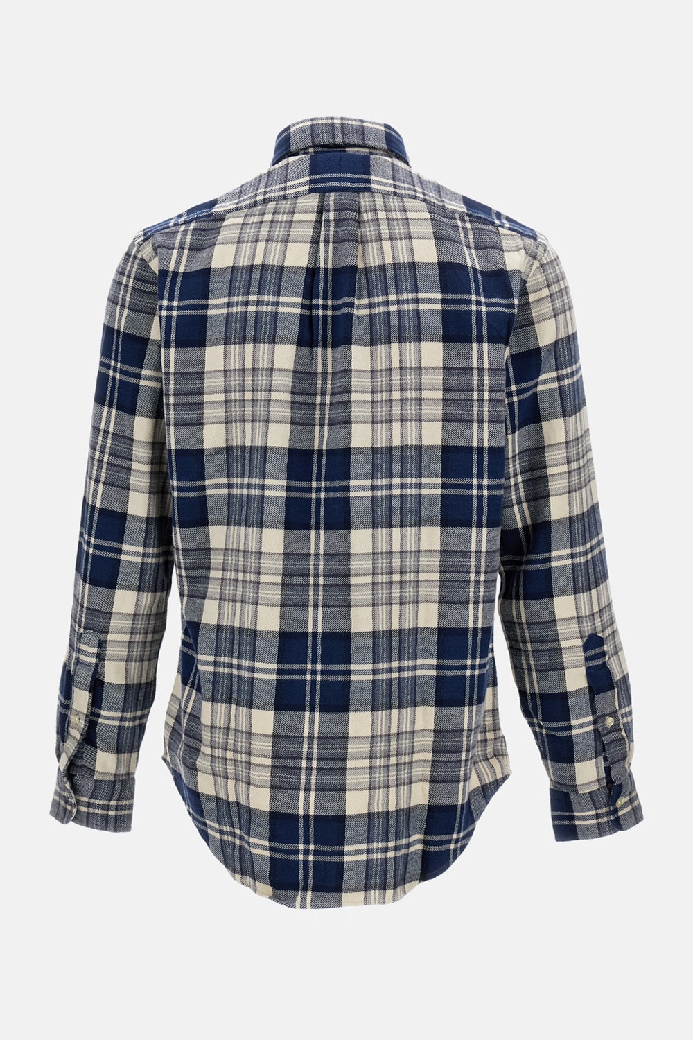 Polo Ralph Lauren Checked Button In Blue