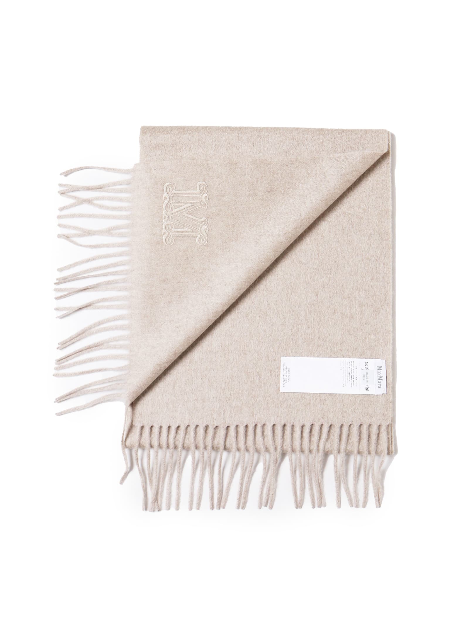 Shop Max Mara Cashmere Stole In Daino Chiaro