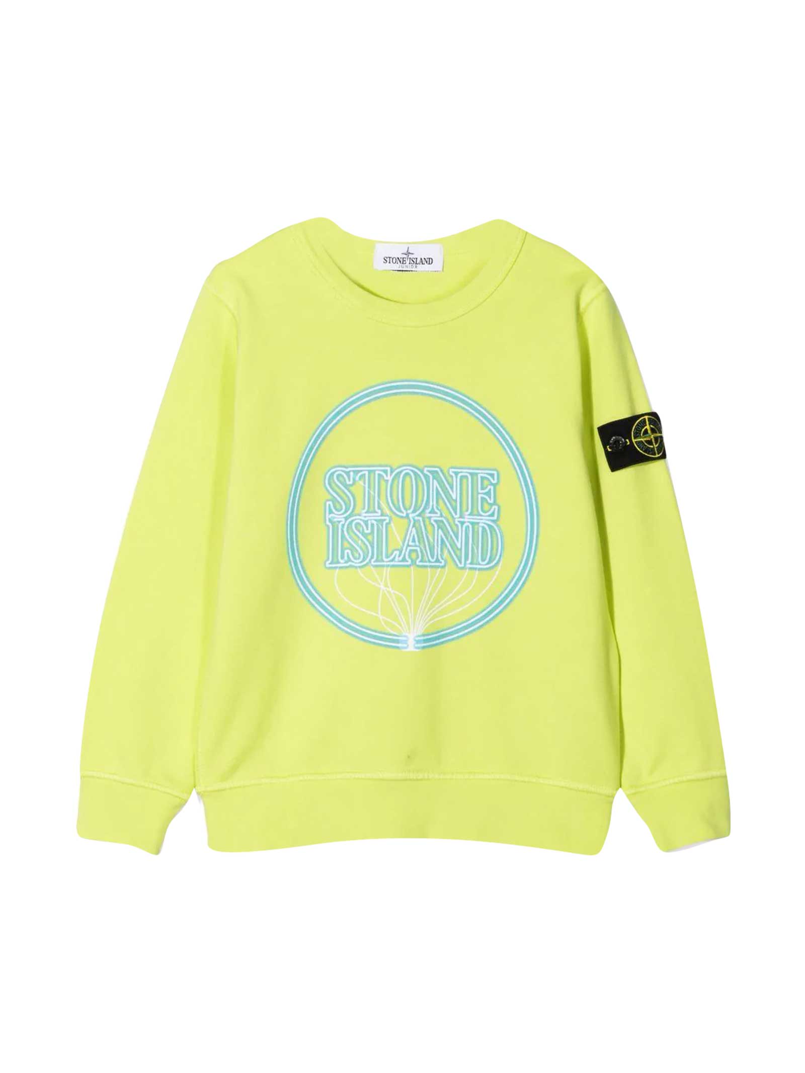 Stone Island Junior Yellow Teen Sweatshirt