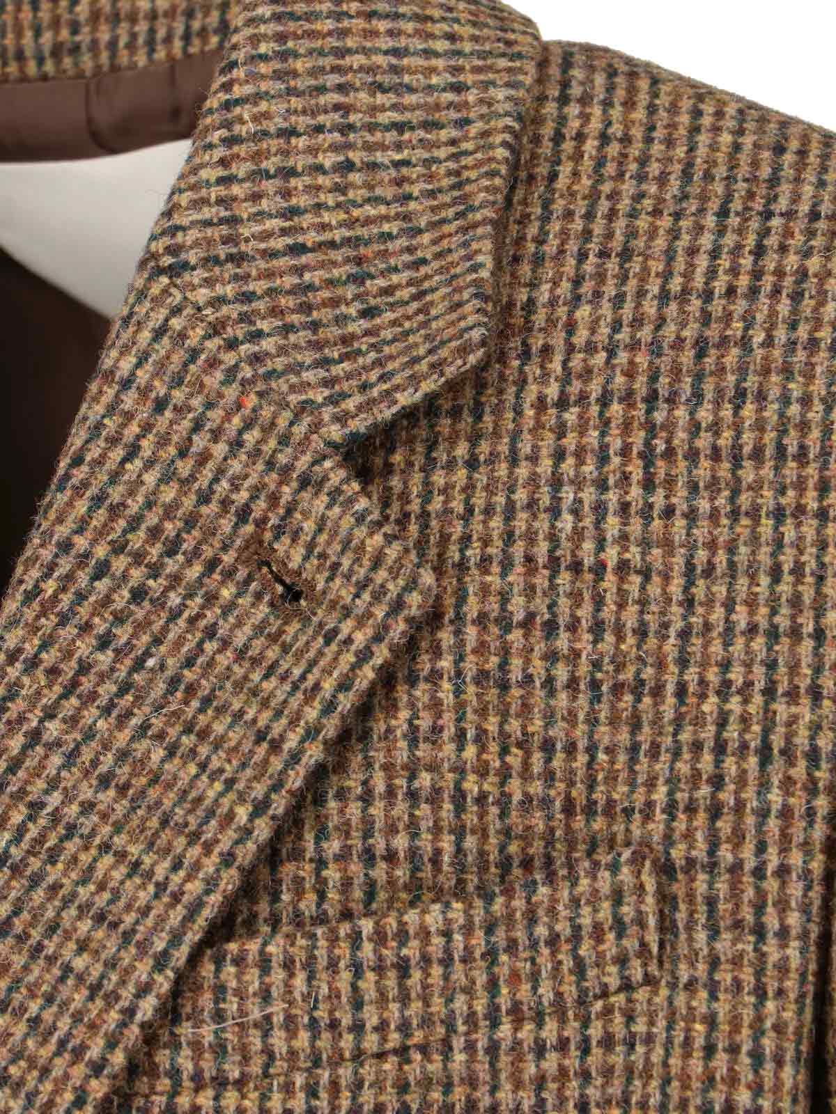 Dunst Single-breasted Wool Blend Blazer In Brown