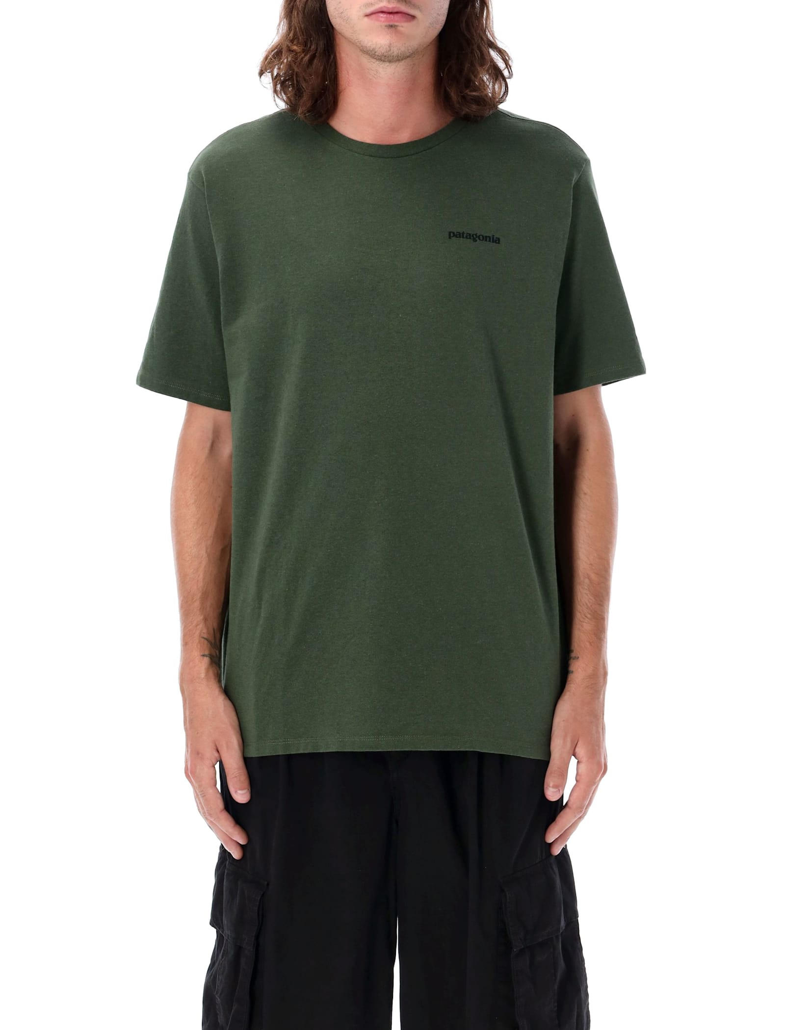 Shop Patagonia P-6 T-shirt In Green