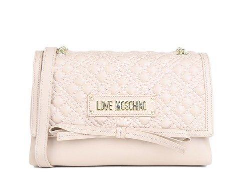 Love Moschino Logo Lettering Quilted Crossbody Bag
