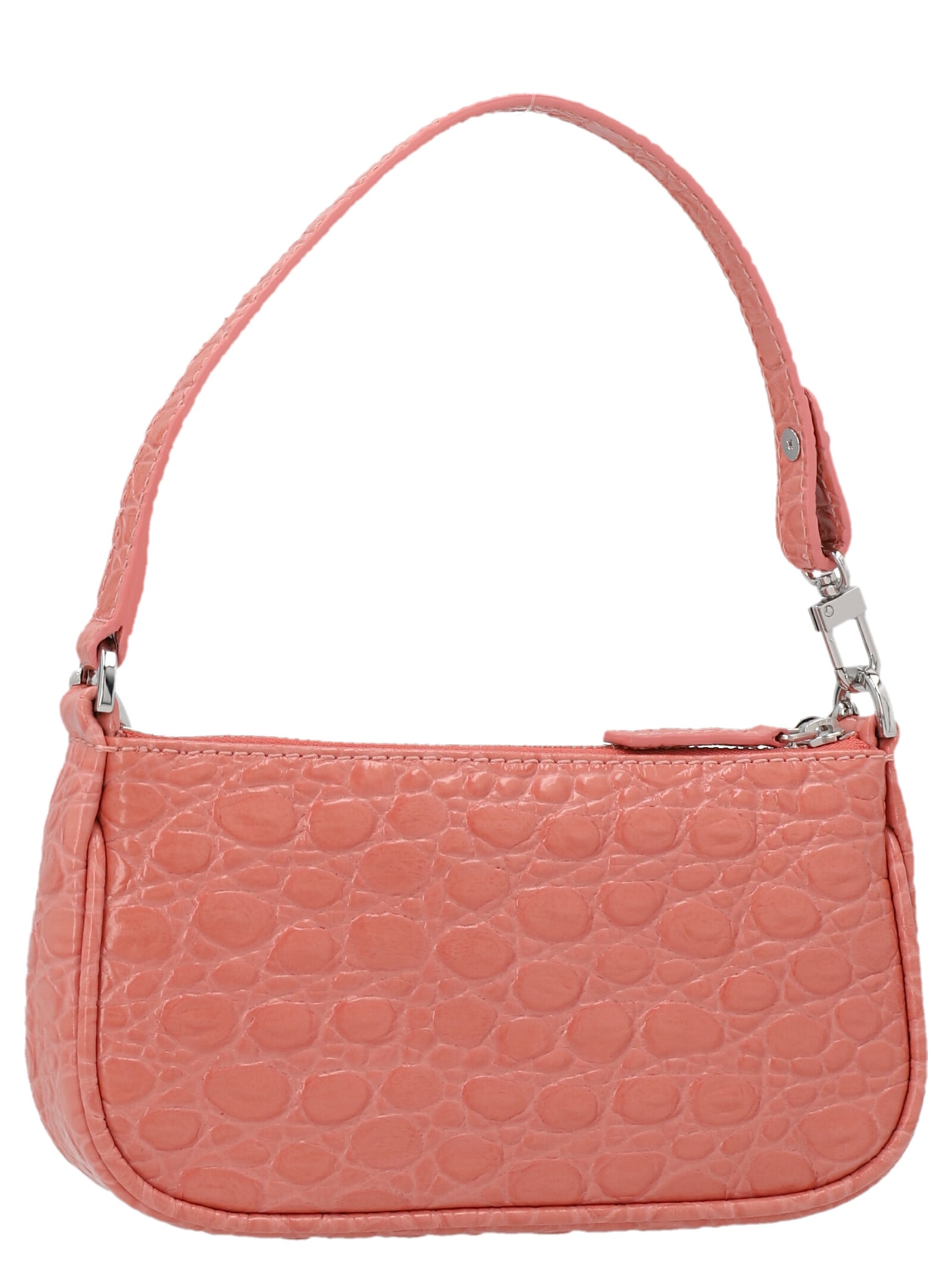 Shop By Far Mini Nylon Handbag In Pink