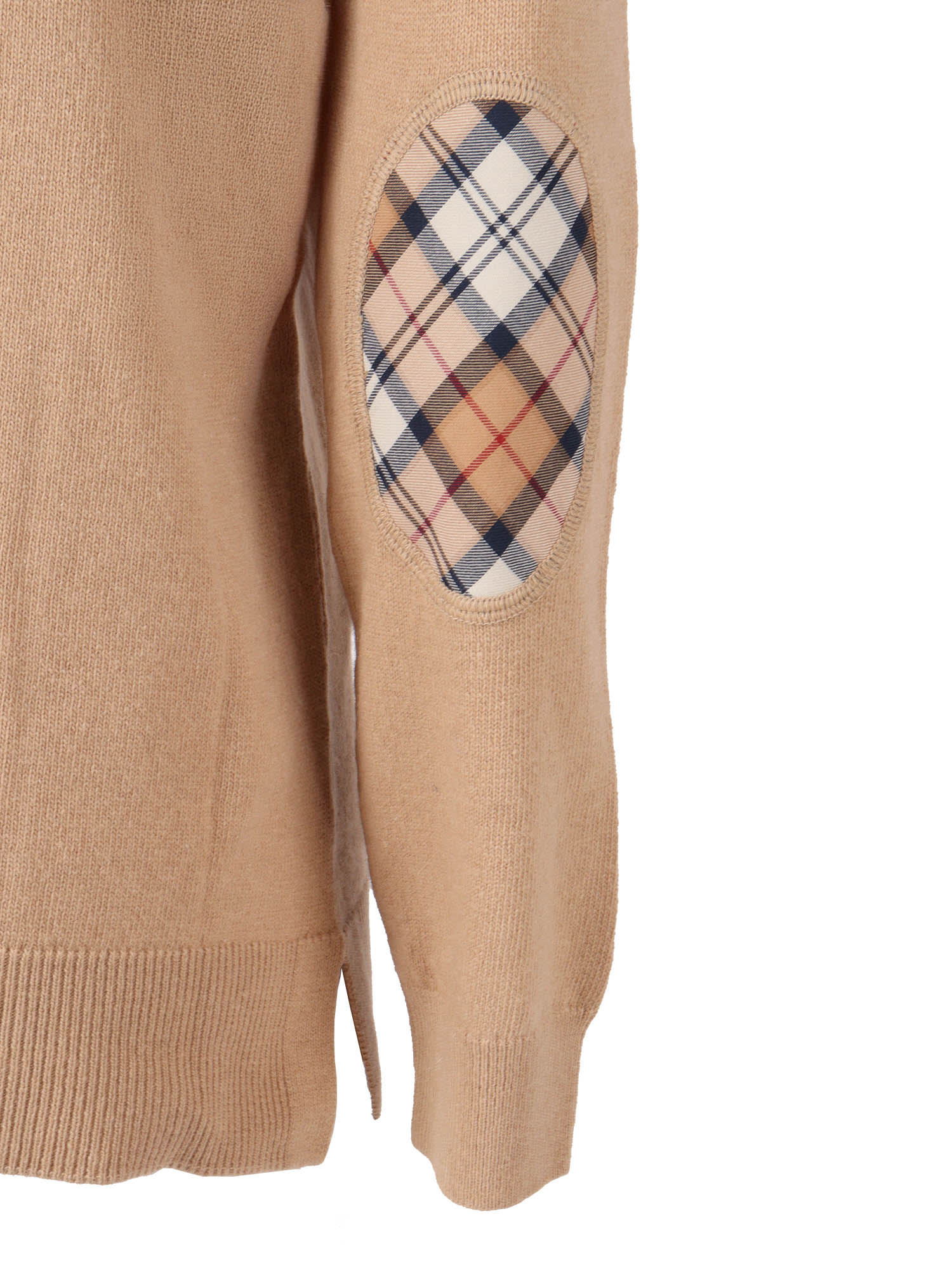 Barbour Elbow-patch Sweater In Multi