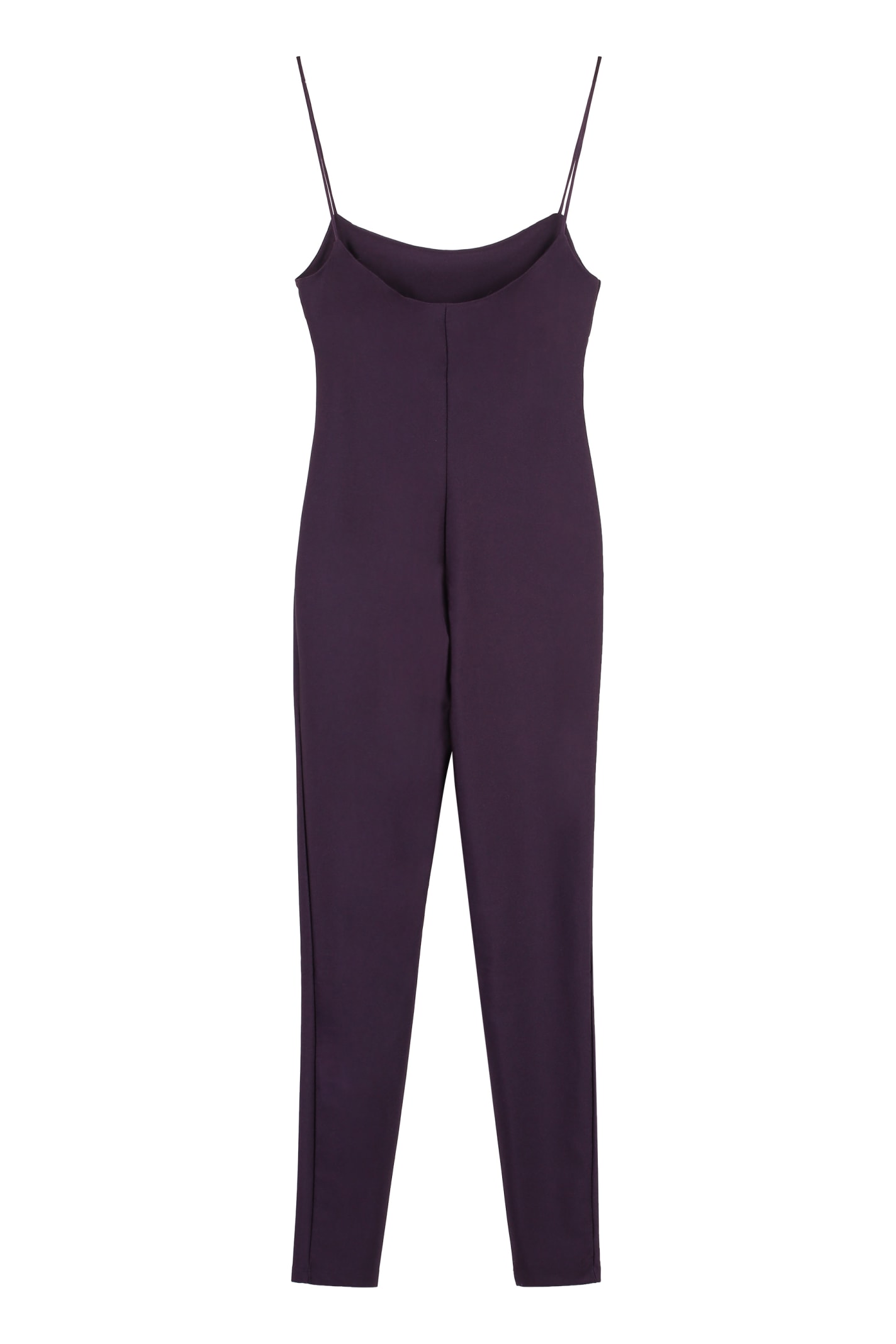 Shop The Andamane Techno Fabric Jumpsuit In Purple