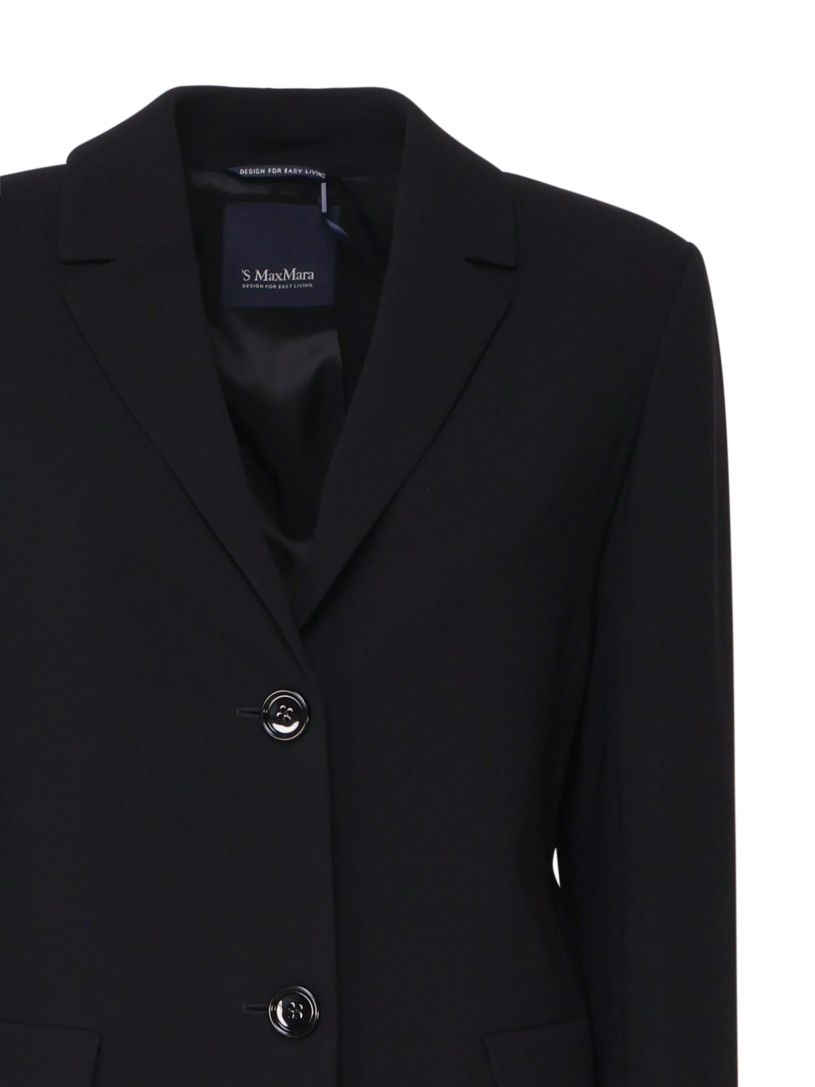 Shop 's Max Mara Undici Single-breasted Jacket In Black