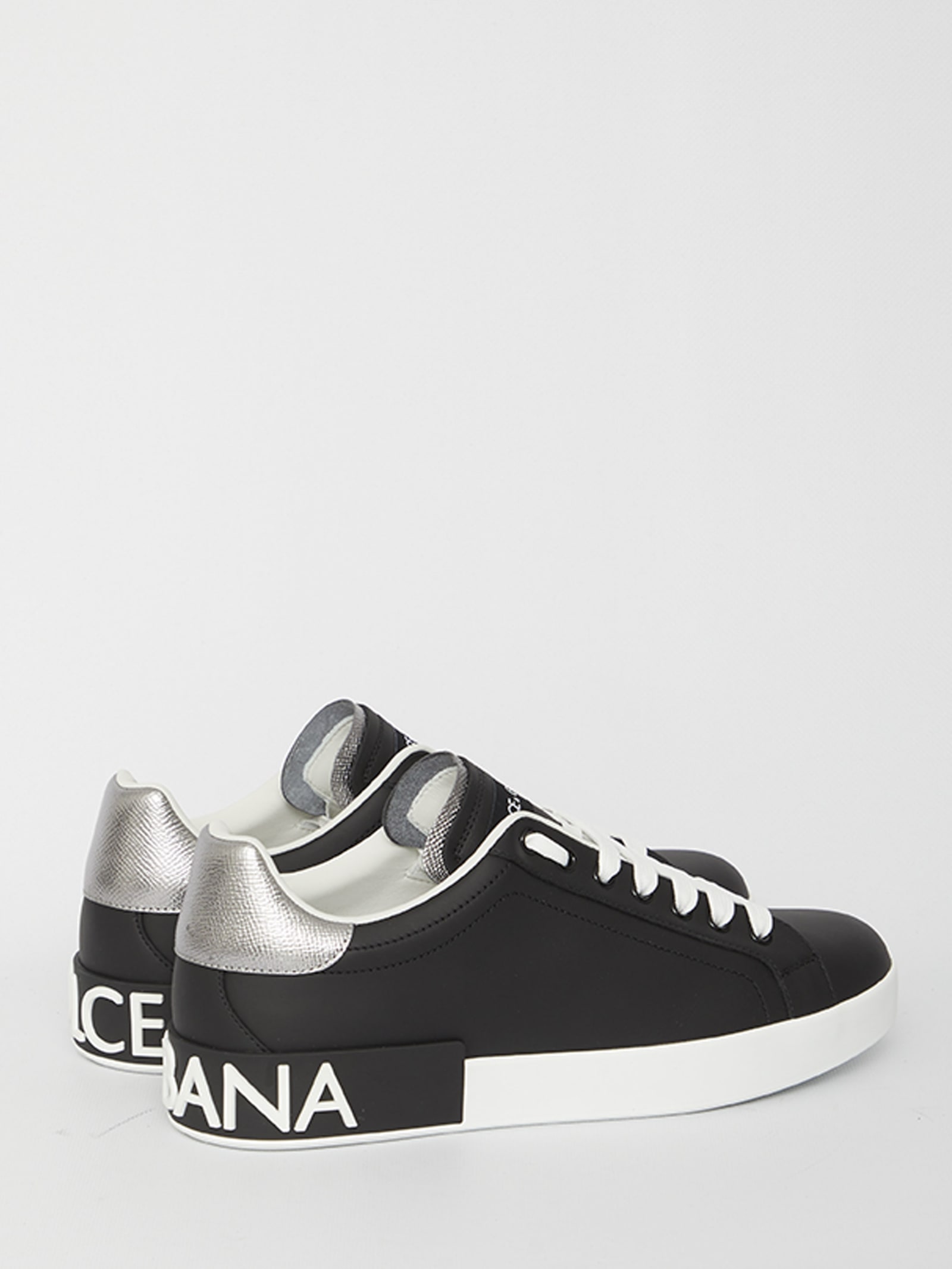 Shop Dolce & Gabbana Portofino Sneakers In Black