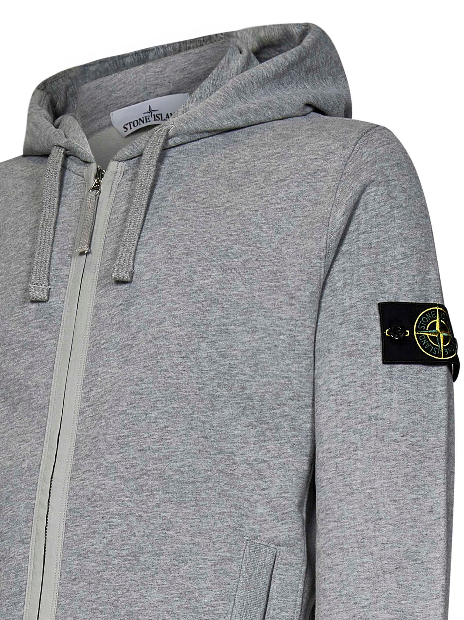 Shop Stone Island Swetshirt In Grey