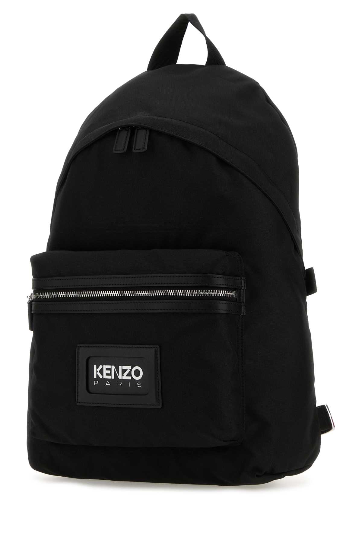 Shop Kenzo Black Canvas Backpack