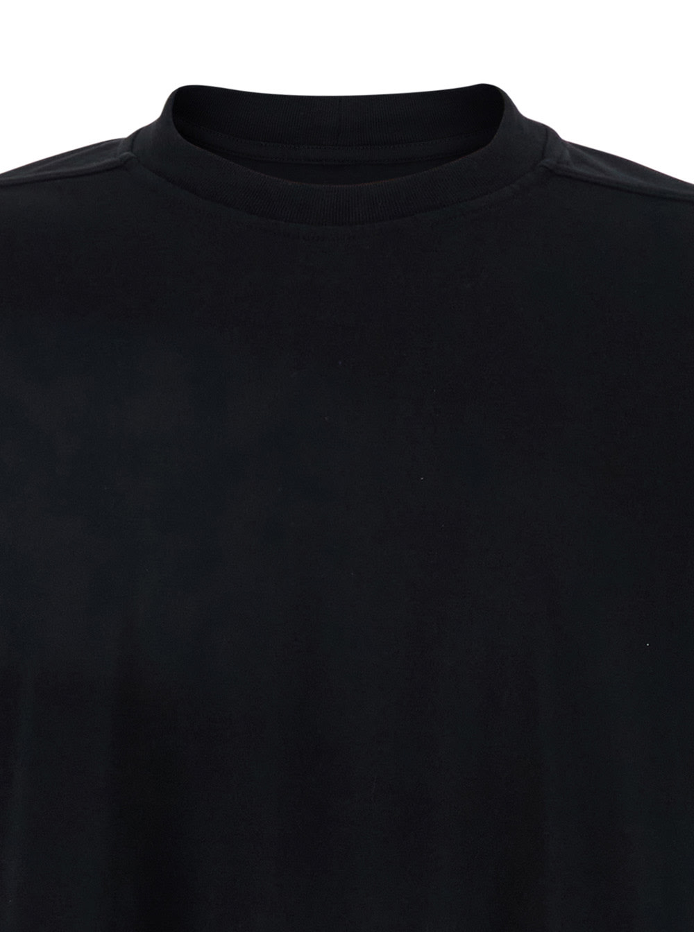 Tシャツ・カットソー RICK OWENS ' T' Black Oversized T-Shirt in Cotton Man Rick Owens Tommy T Black Oversized T-shirt In Cotton Man