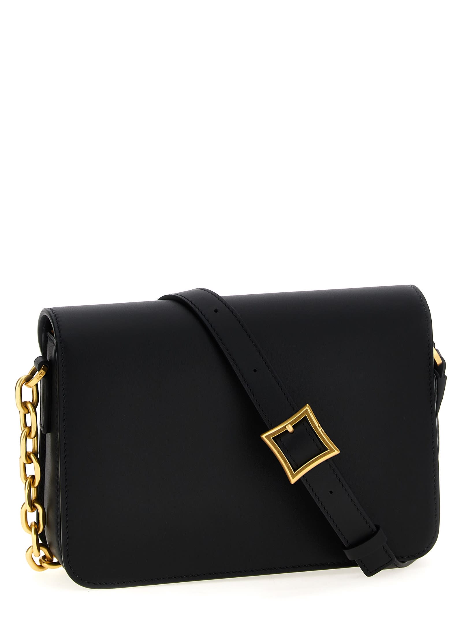 Shop Mcm Himmel Crossbody Bag In Black