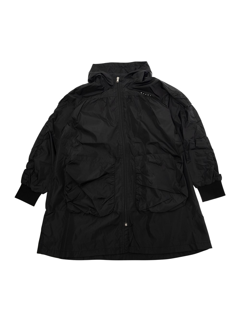Marni Long-sleeved Windbreaker In Black