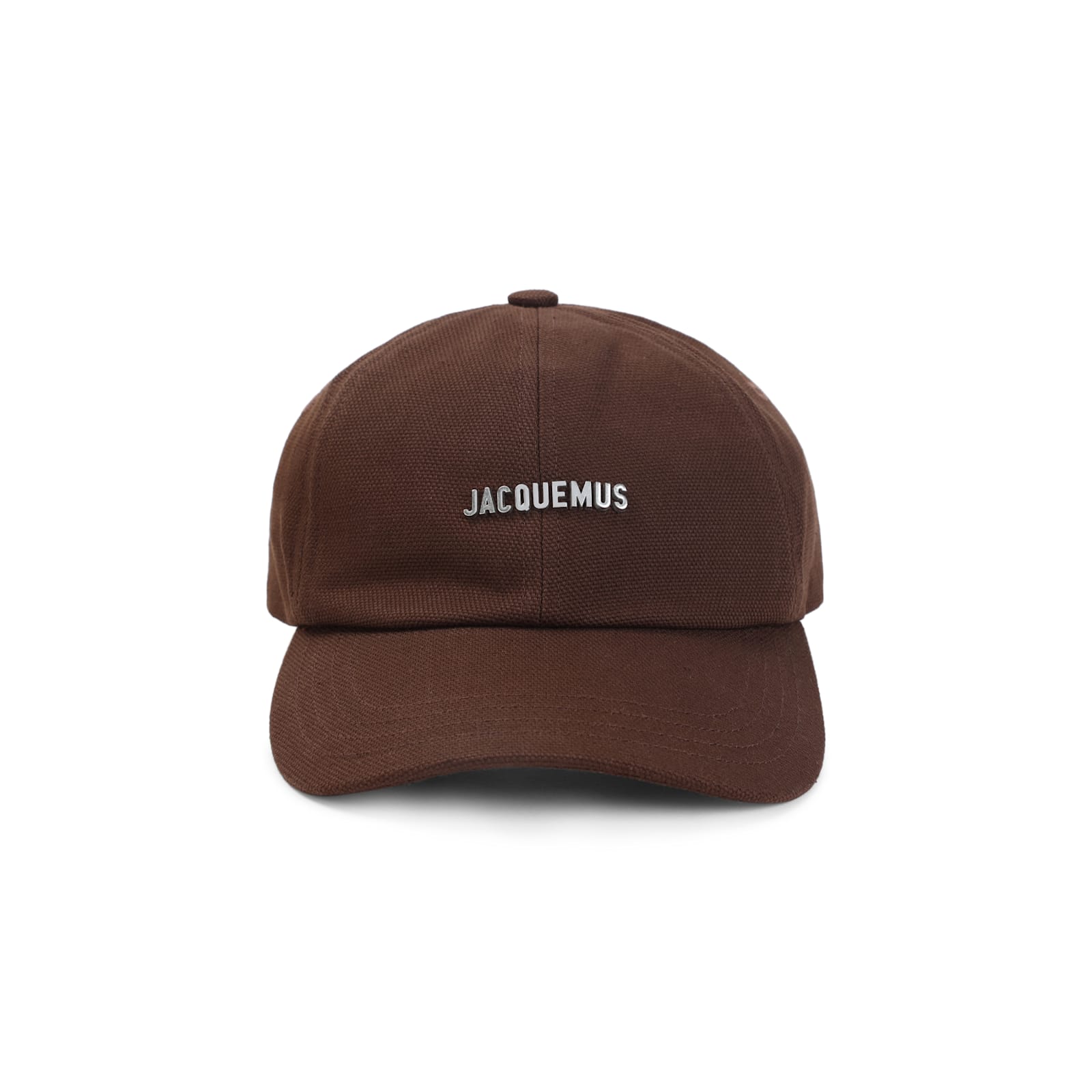 Jacquemus Men Logo Motif Baseball Cap In Brown