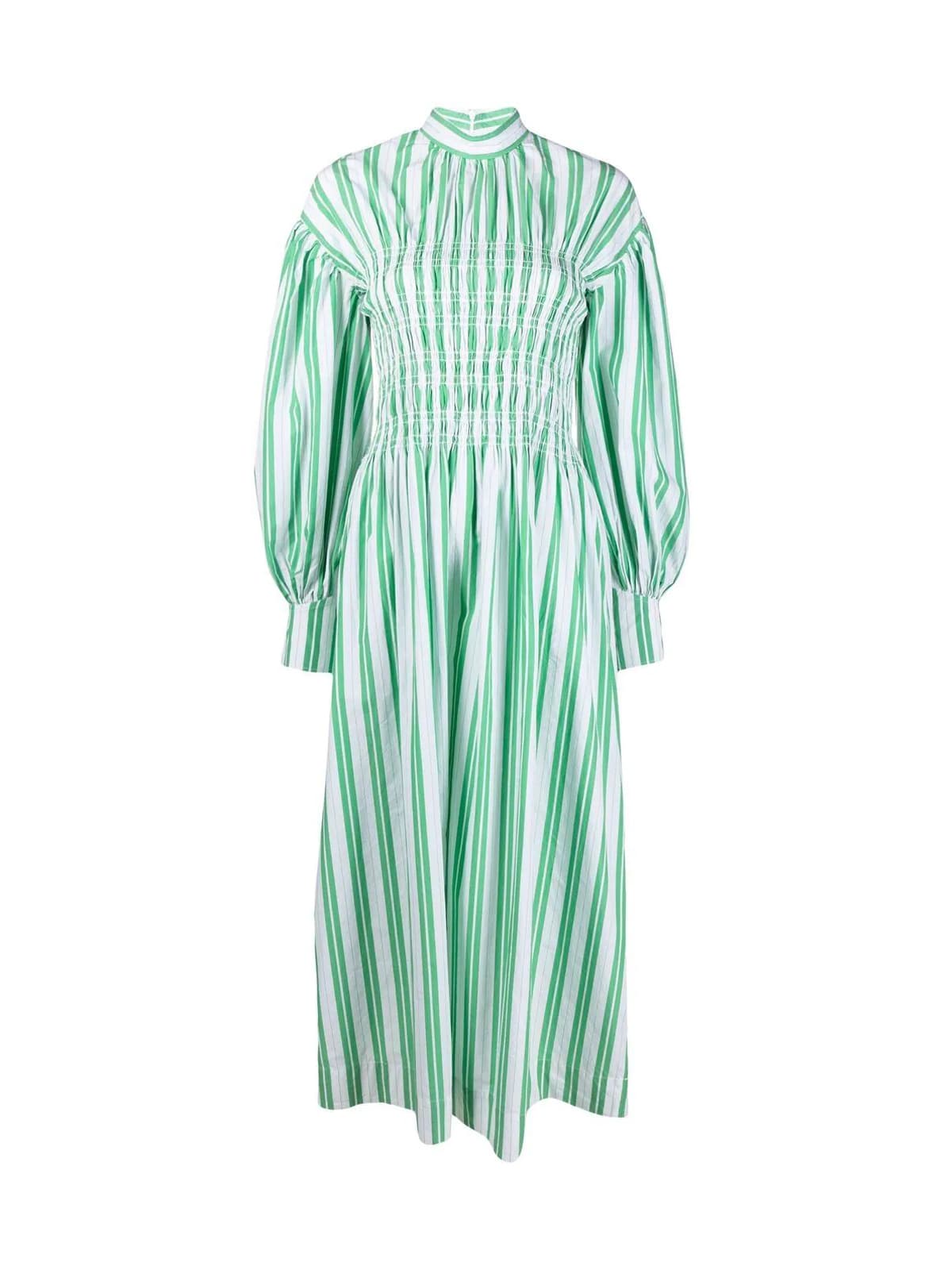 Ganni Striped Stretch Long Dress | Coshio Online Shop