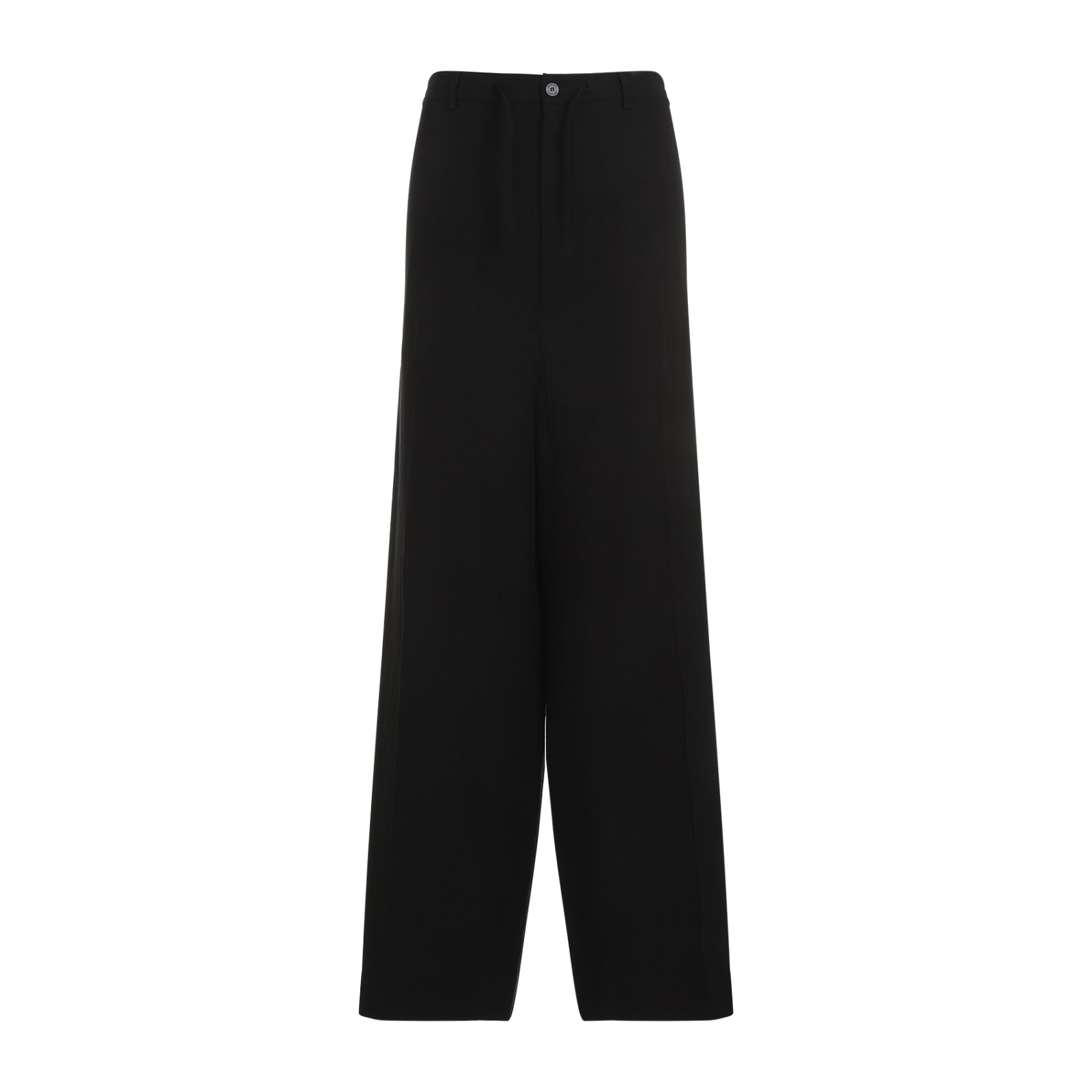 Shop Balenciaga Fluid Tailored Pants In Black