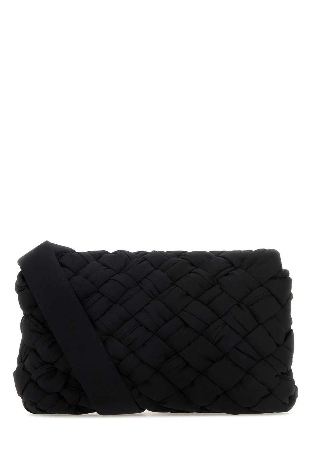 Shop Bottega Veneta Rumple Small Messenger Bag In Nero