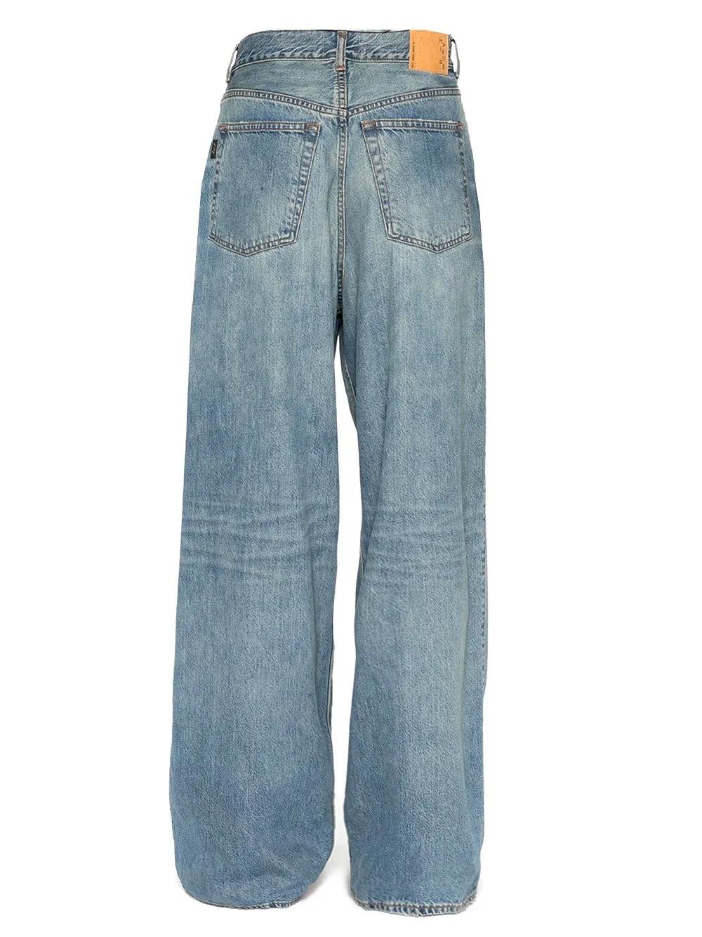 Haikure Candy High-rise Wide-leg Jeans In Blue Tencel