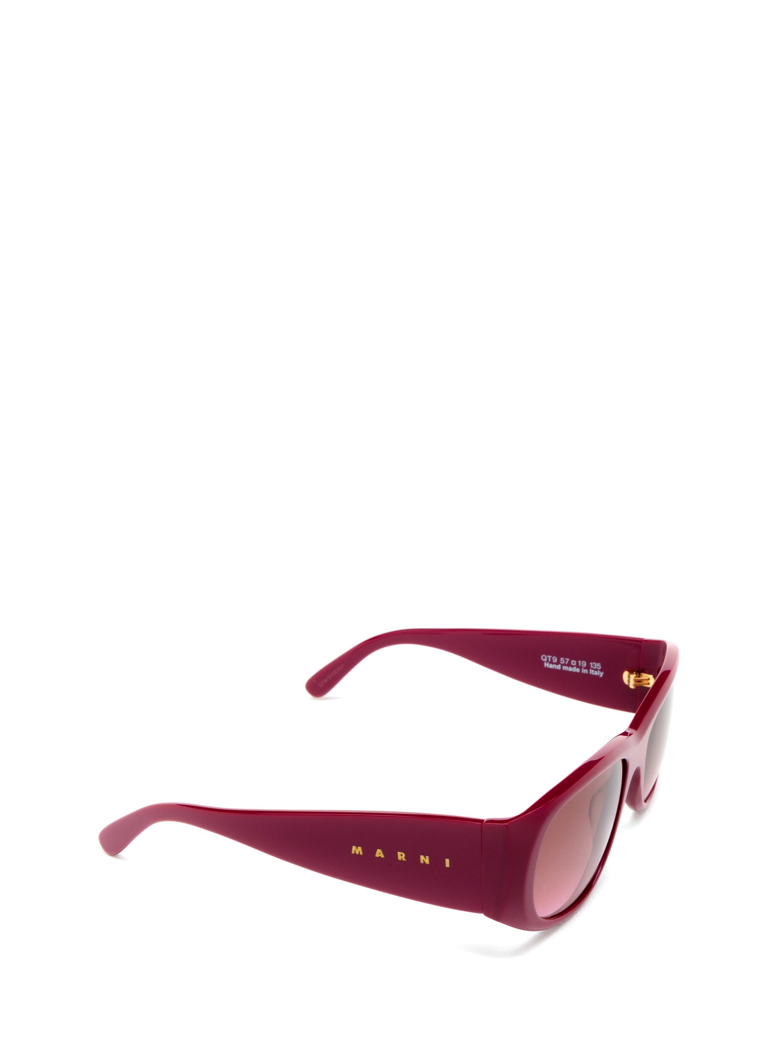 Shop Marni Eyewear Orinoco River Bordeaux Sunglasses