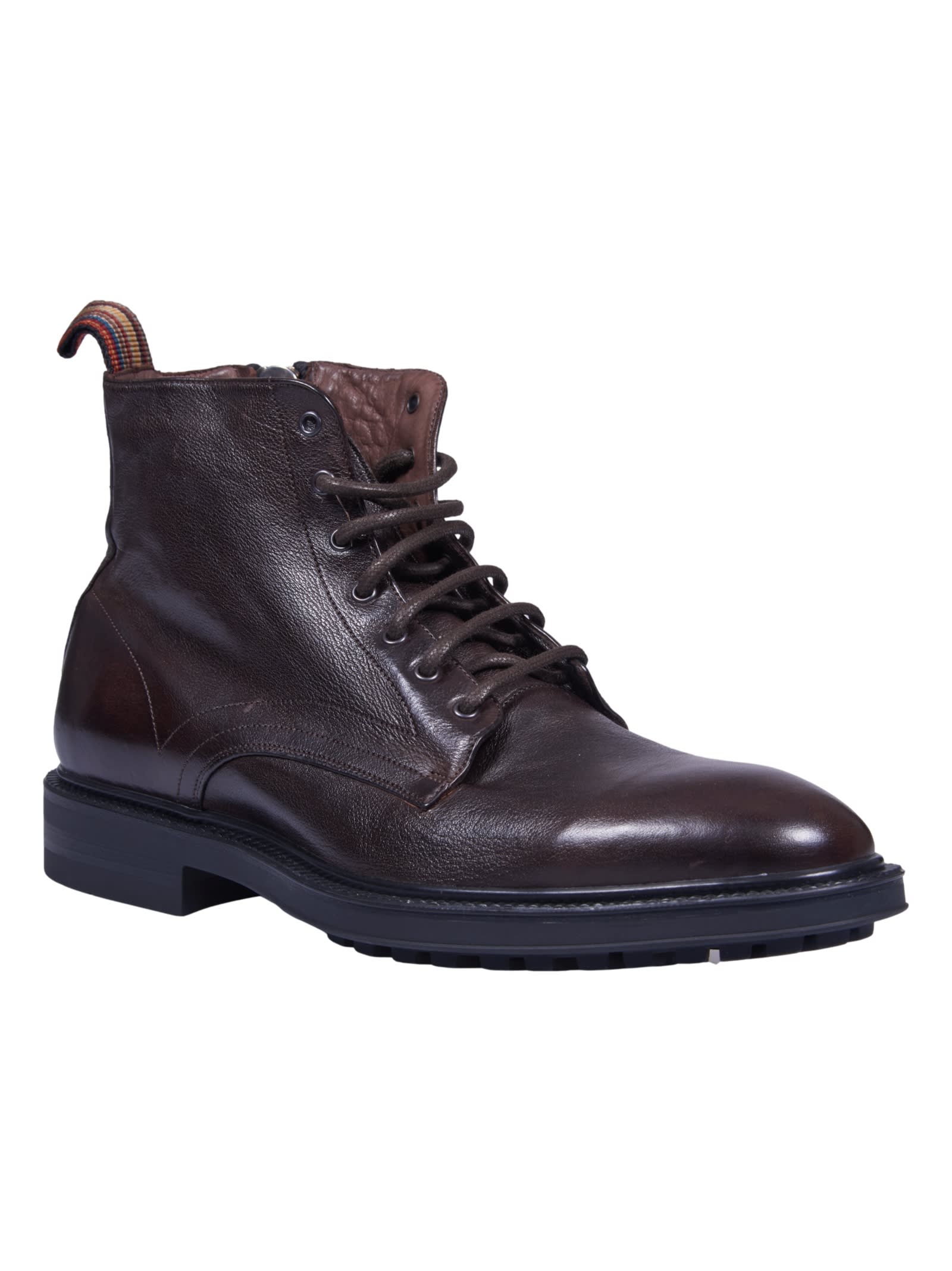 Shop Paul Smith Sparrow Boots In Brown