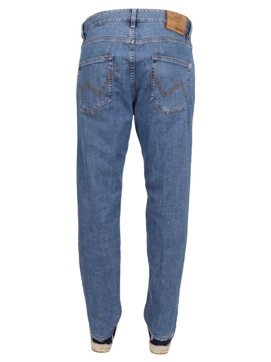 Shop Lardini Five Pocket Jeans In Denim