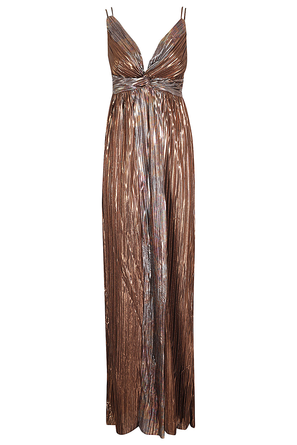 Shop Sabina Musayev Naomi Dress In Bronze