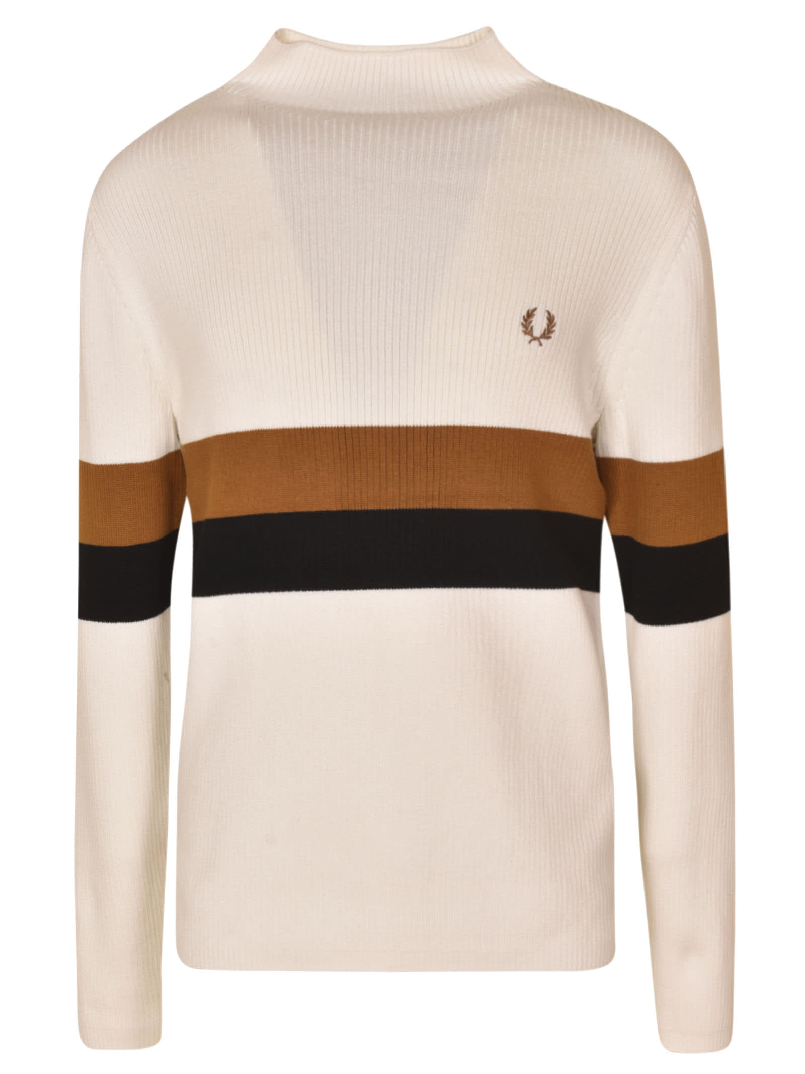 Fred Perry Ribbed Funnel Neck Jumper