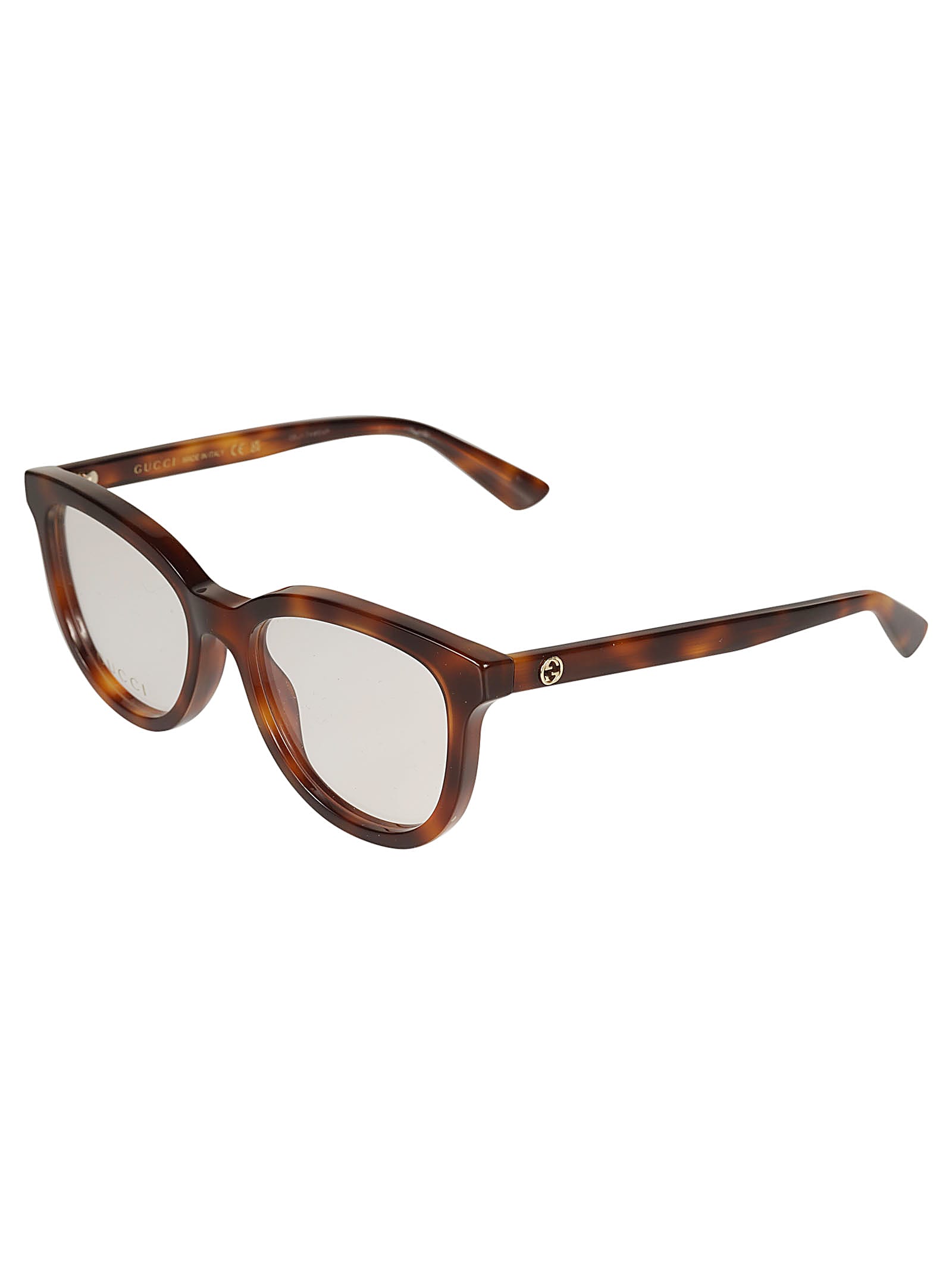 Gucci Wayfarer Lens Logo Frame In Transparent