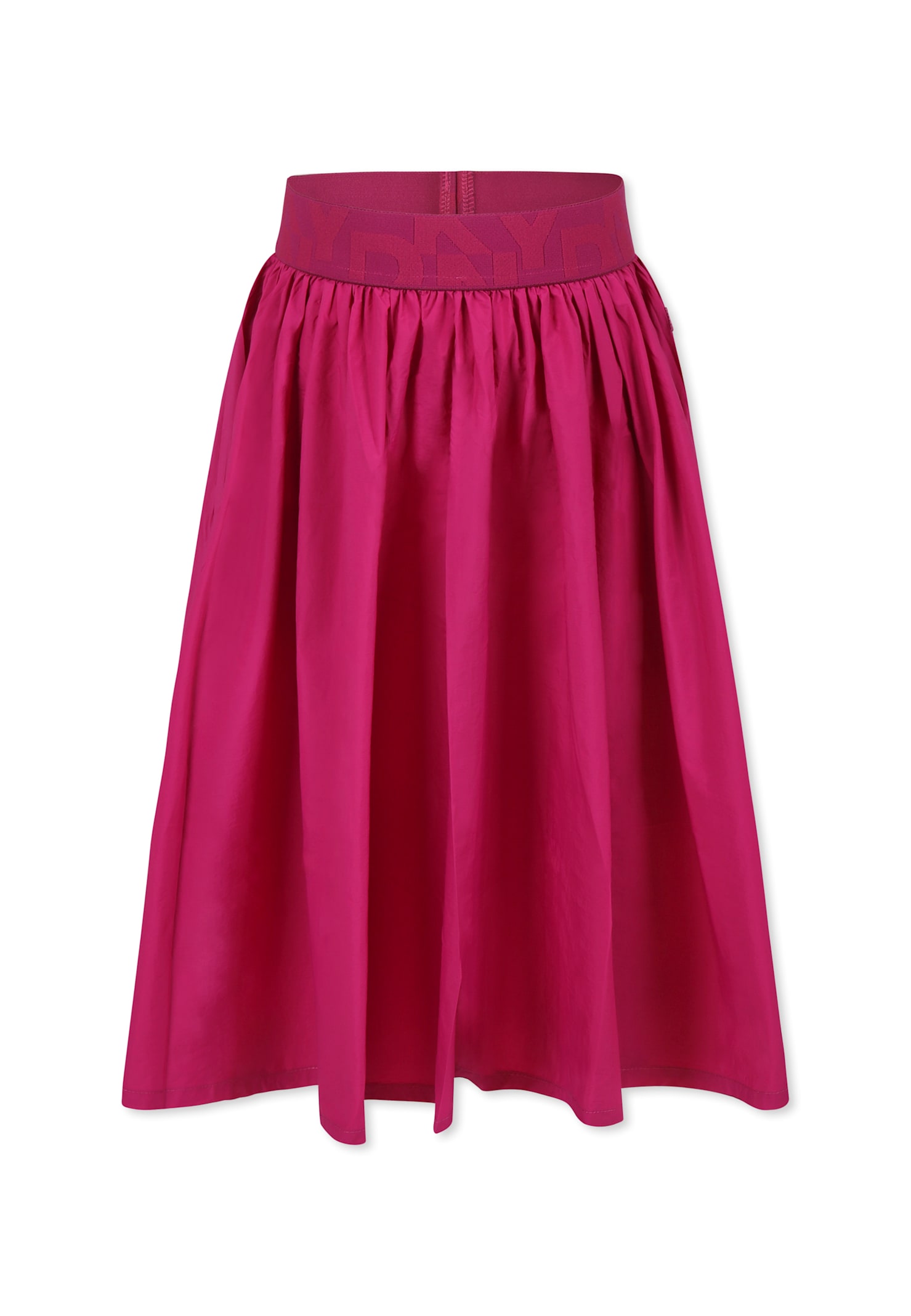Dkny Fuchsia Skirt For Girl With Logo In Fuchsia