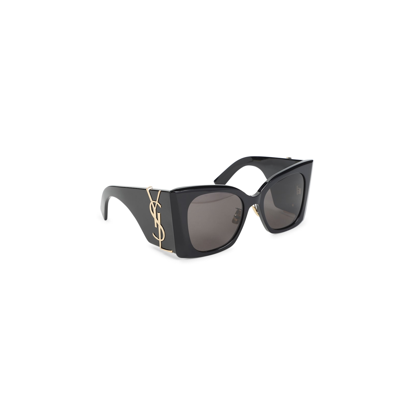 Saint Laurent Blaze Acetate Cat-eye Sunglasses In Black