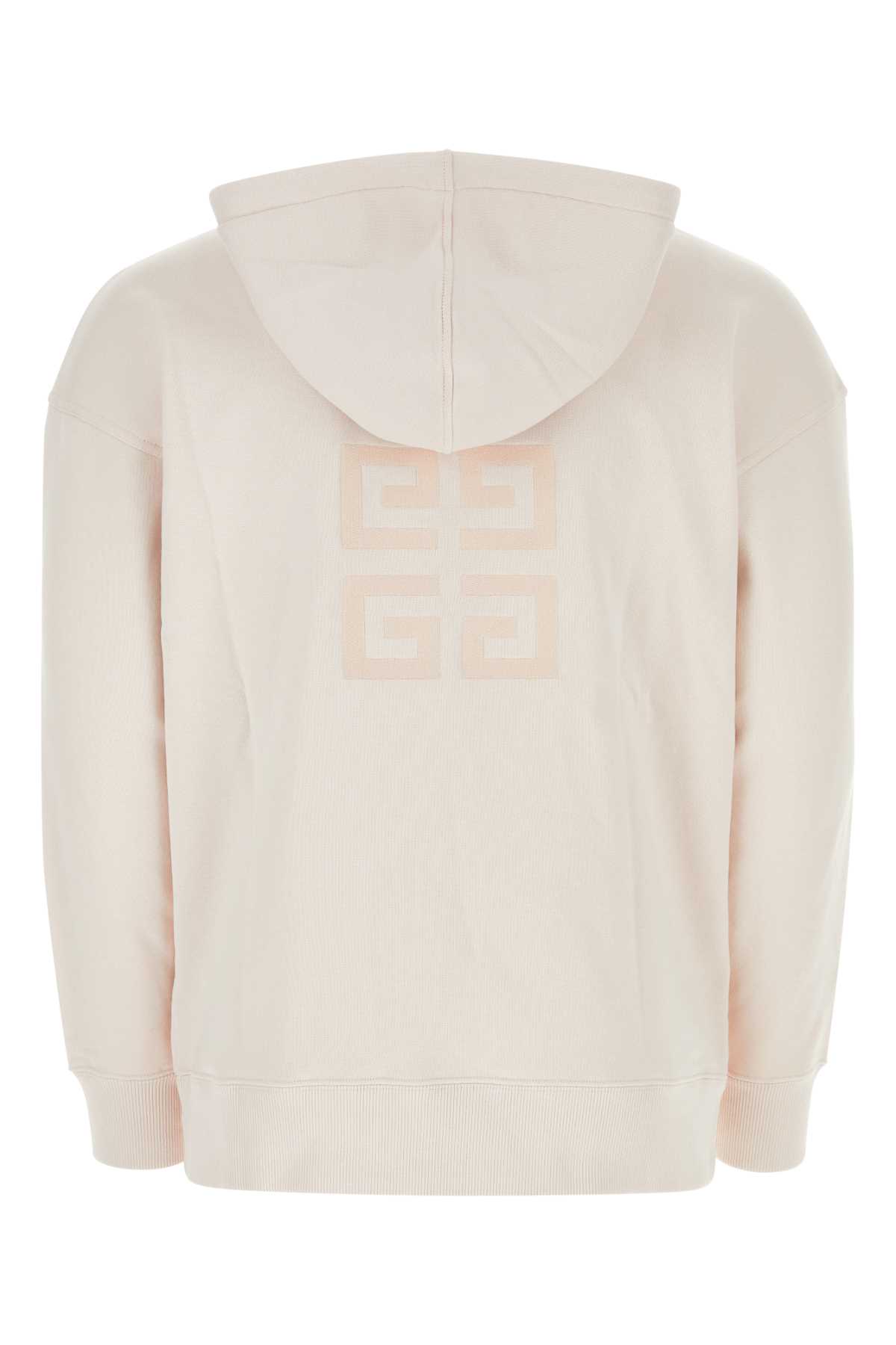 Shop Givenchy Pastel Pink Cotton Sweatshirt In Nudepink