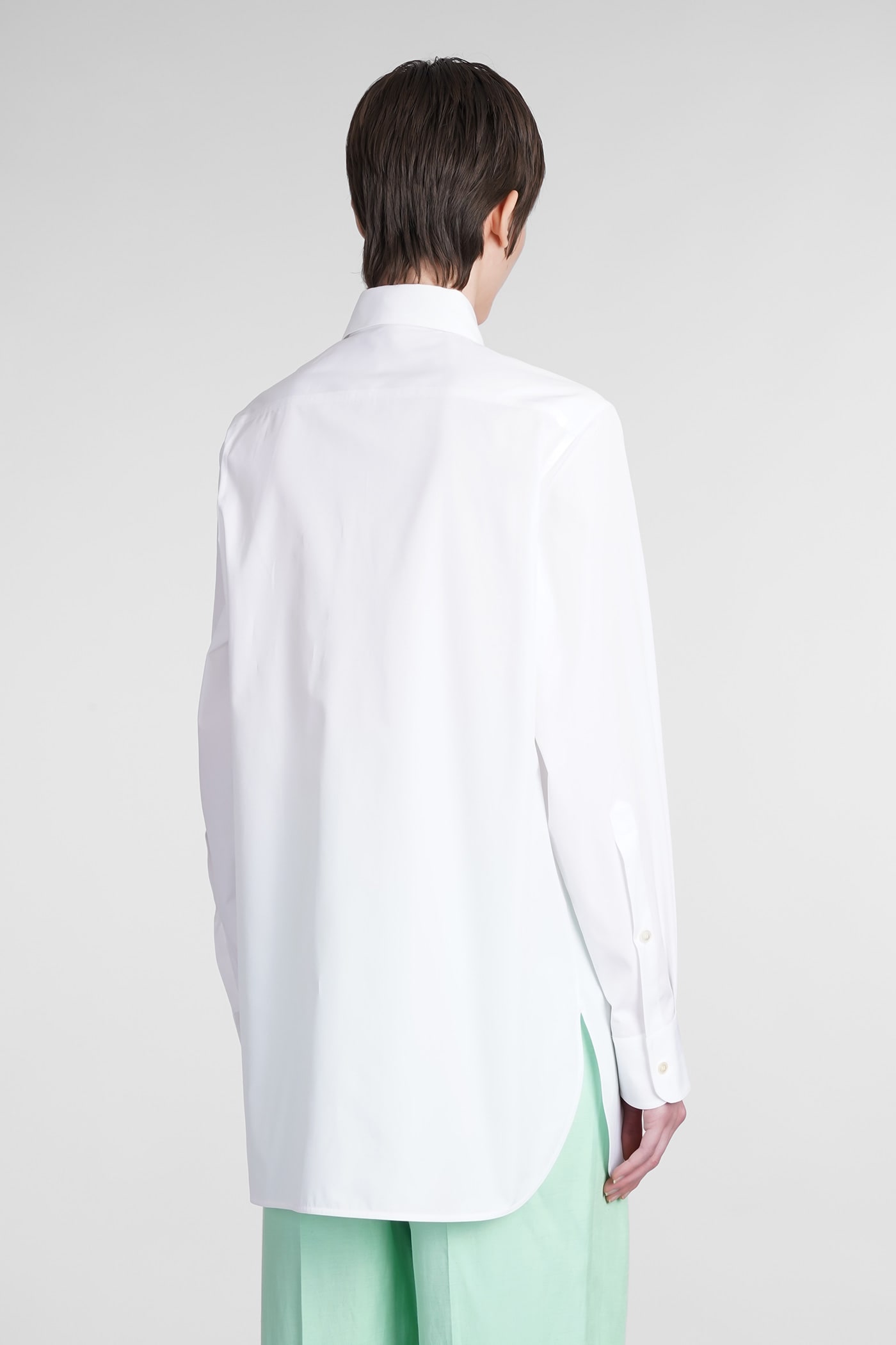 STELLA MCCARTNEY SHIRT IN WHITE COTTON