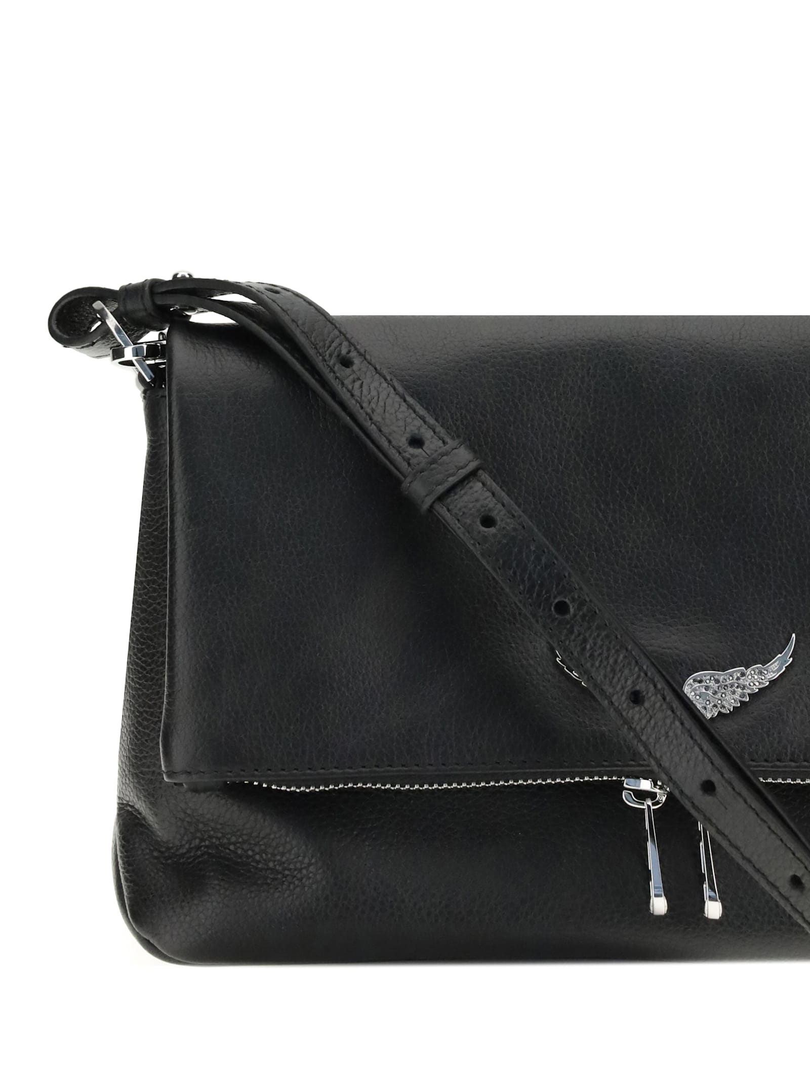 Zadig & Voltaire Rocky Ii Shoulder Bag In Black