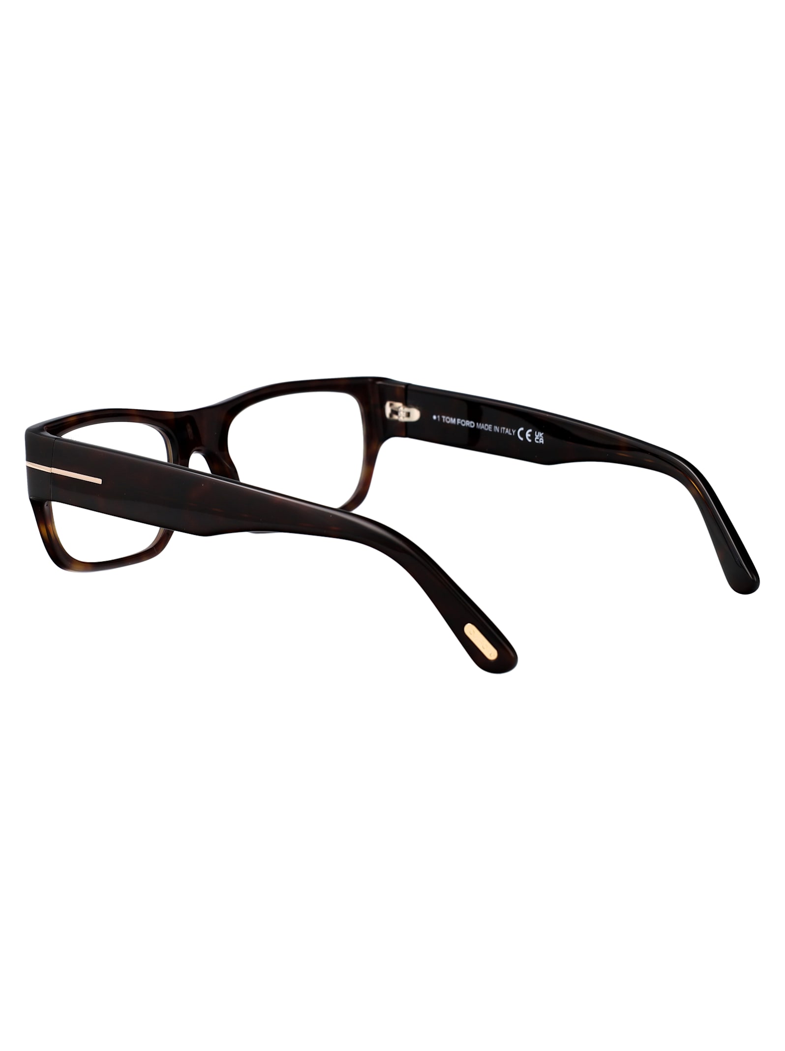 Tom Ford Womens Black Tr001853 Round-frame Acetate Optical Glasses In Avana Scura