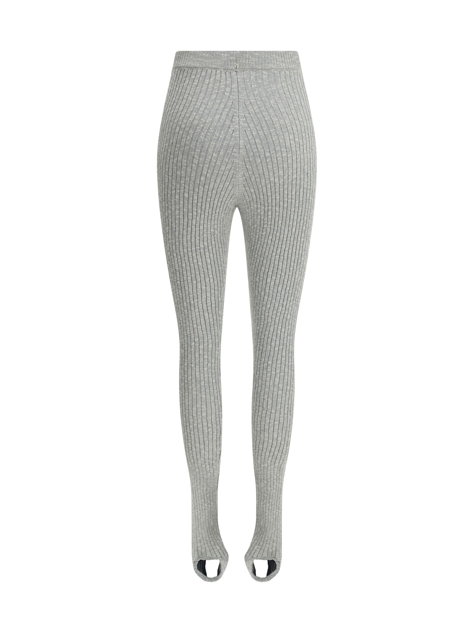 Magda Butrym Ribbed Leggings In Gray