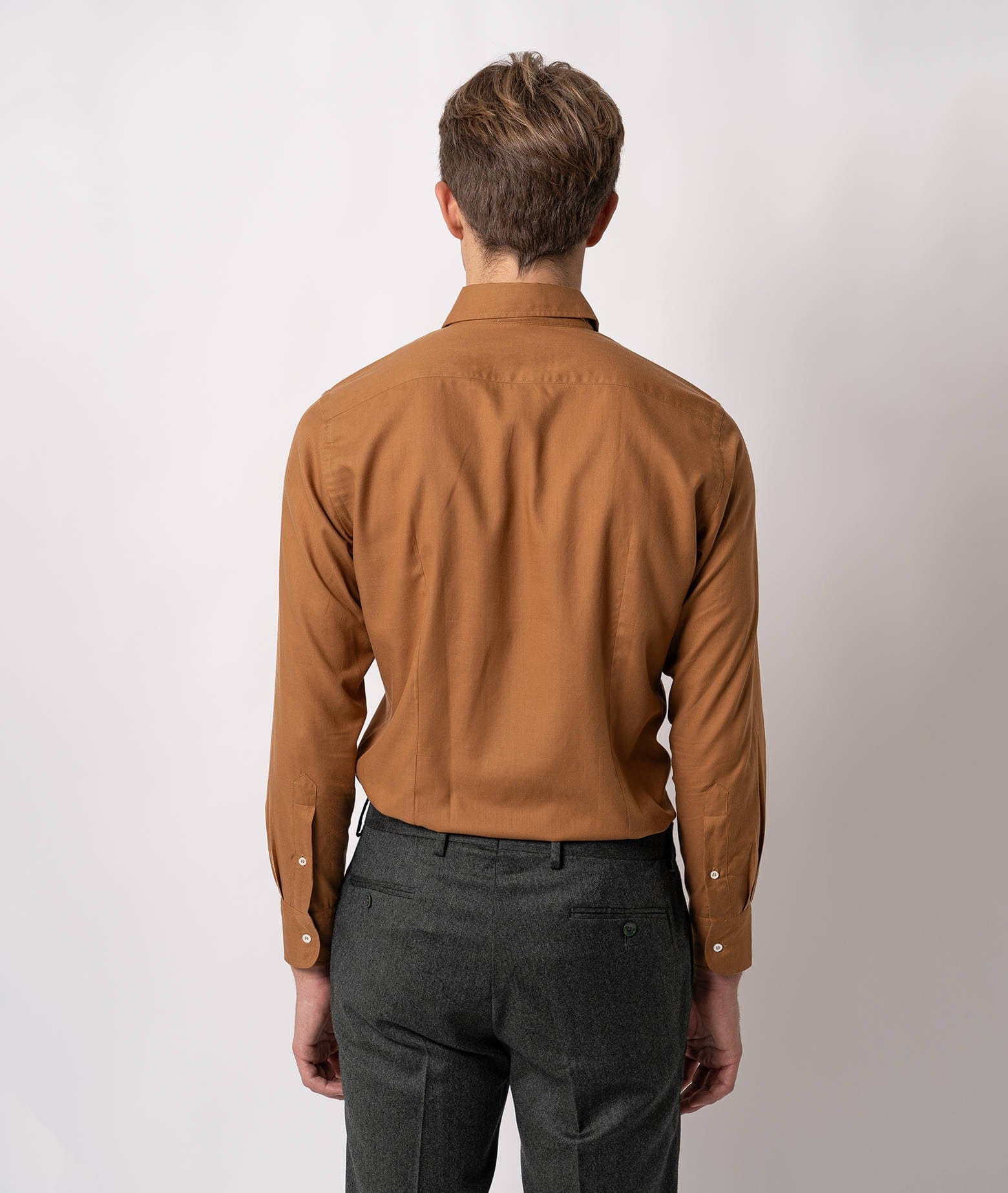 Larusmiani Casual Cotton Shirt Camden T-shirt In Brown