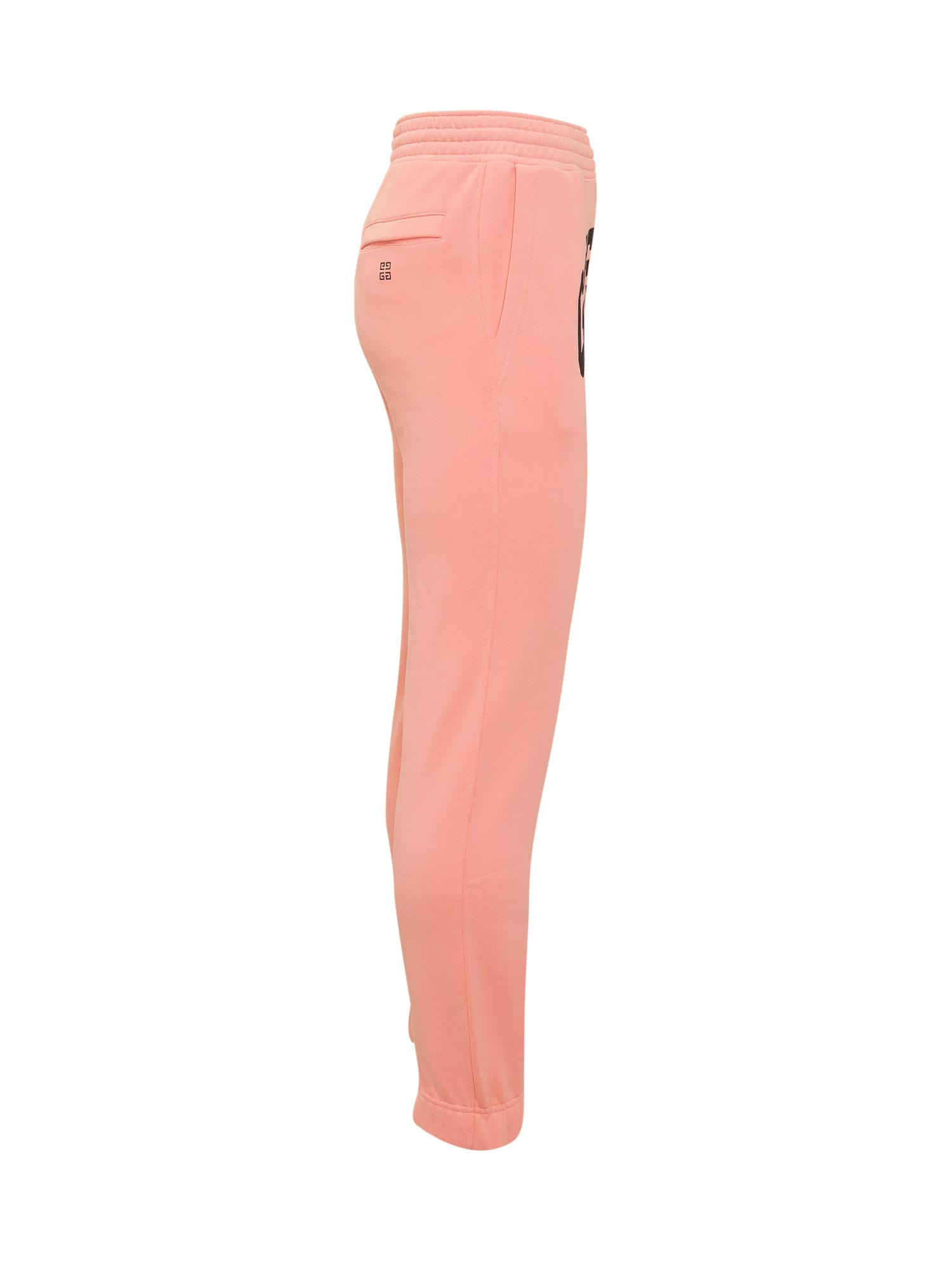 Givenchy Trousers With Logo In Coral