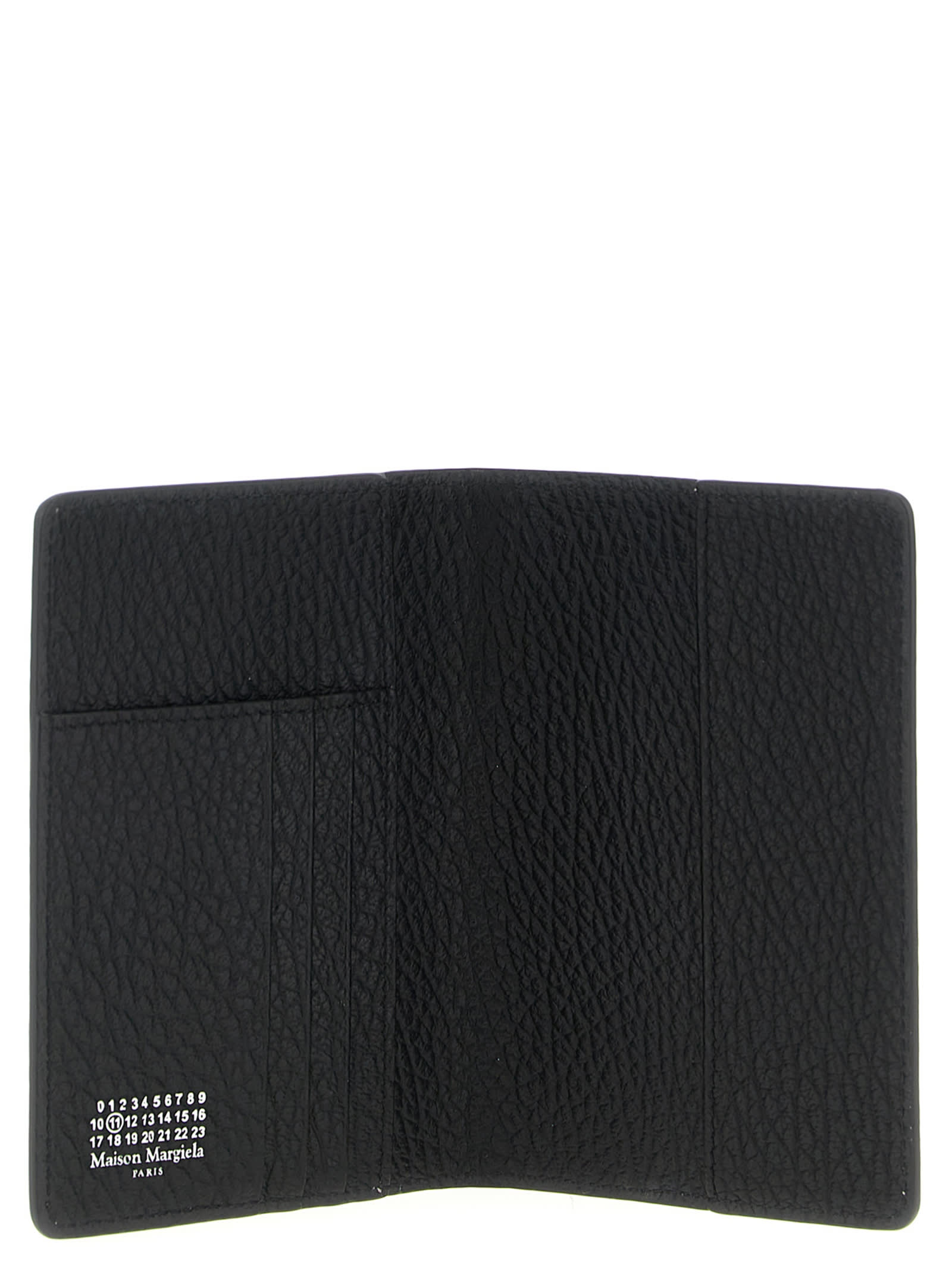 Maison Margiela Four Stitches Passport Holder In Black