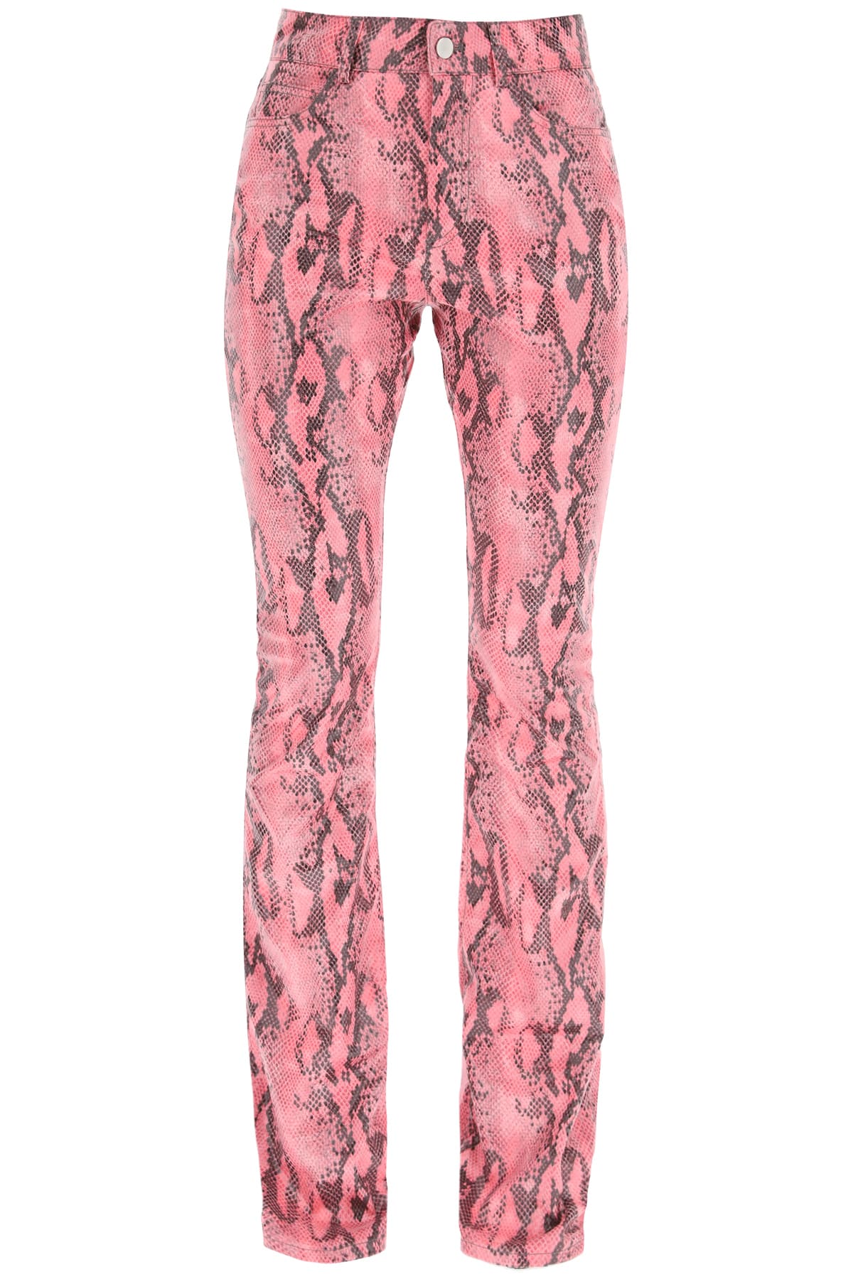 Alessandra Rich Python Flare Trousers