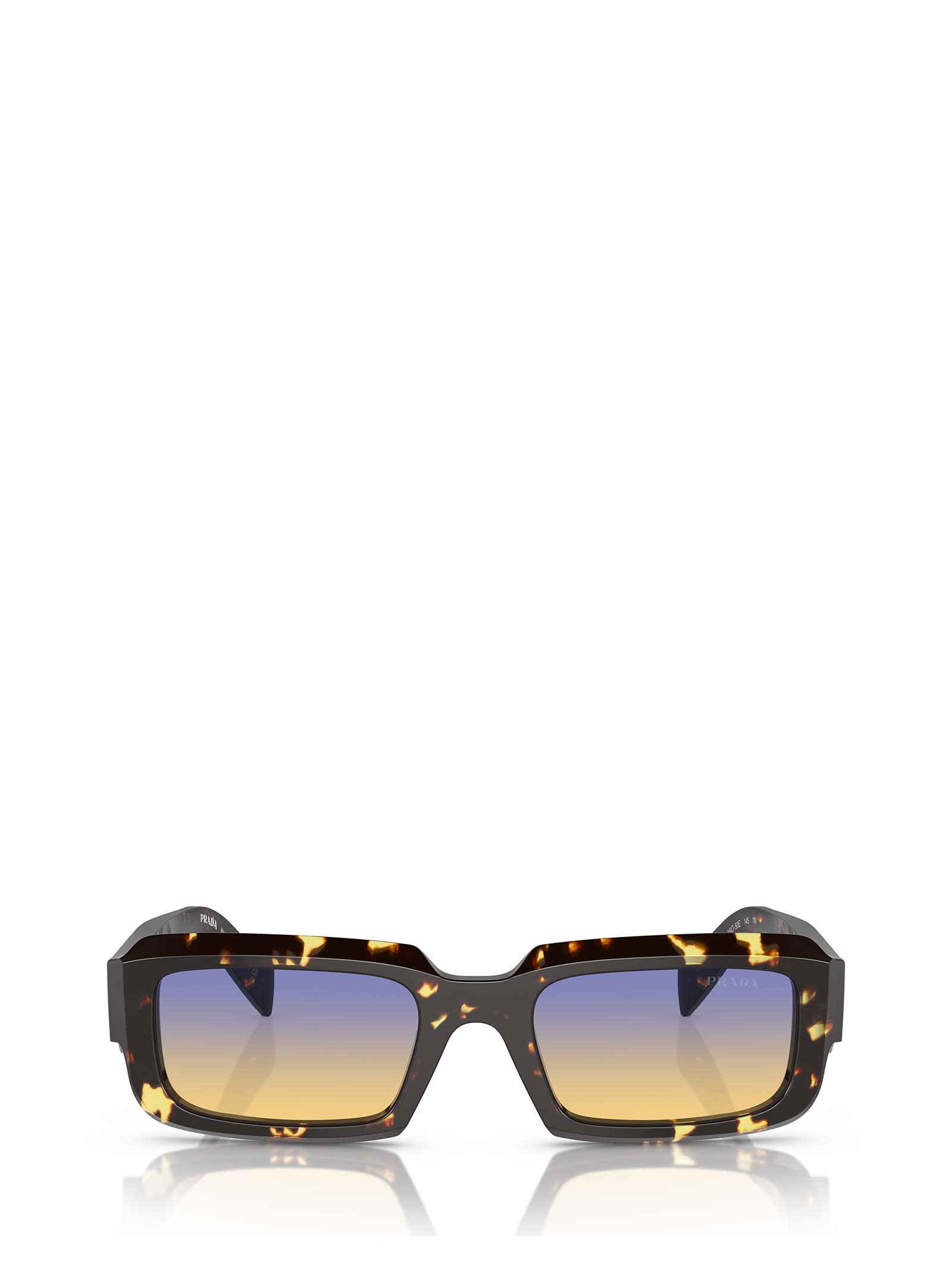 Shop Prada Pr 27zs Black Malt Tortoise Sunglasses
