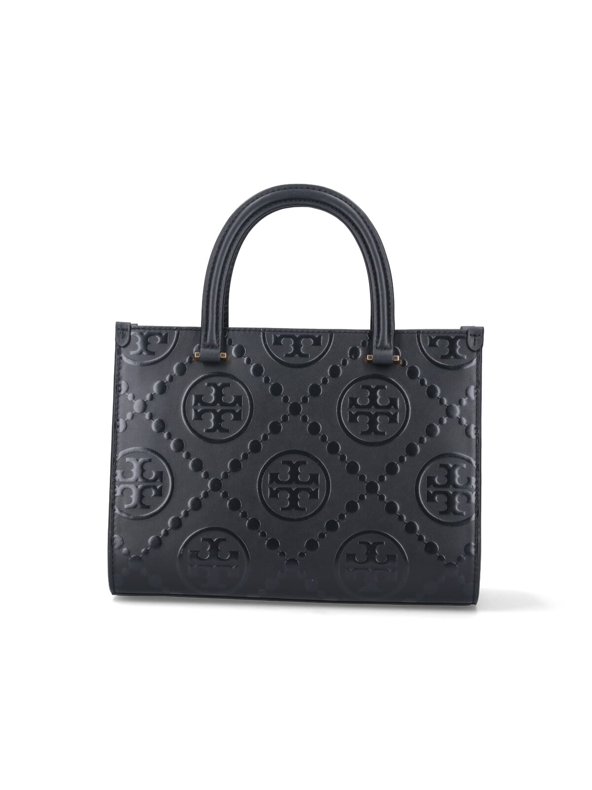 Tory Burch T Monogram Medium Tote Bag In Black