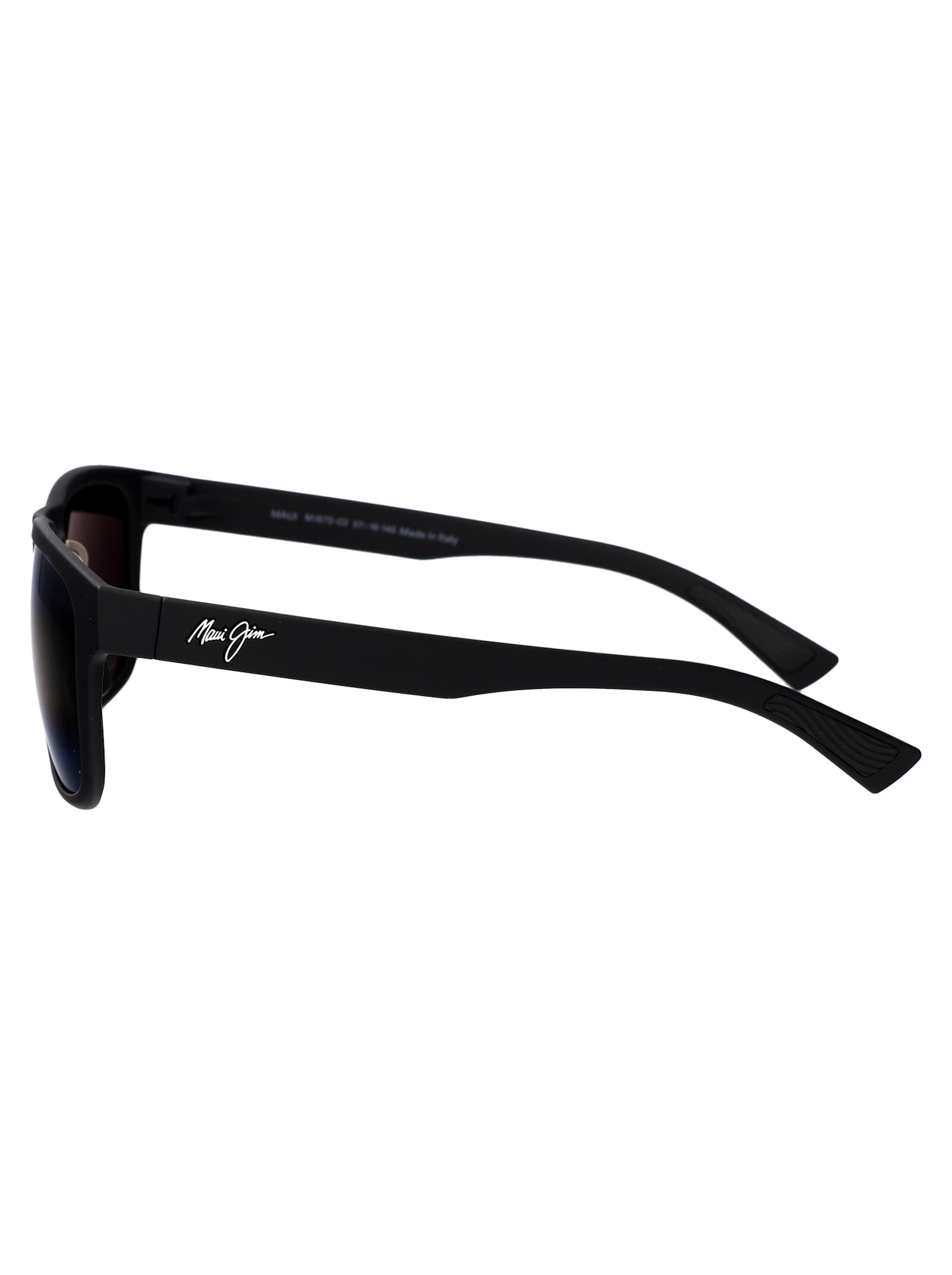 Shop Maui Jim Puakea Sunglasses In Matte Black