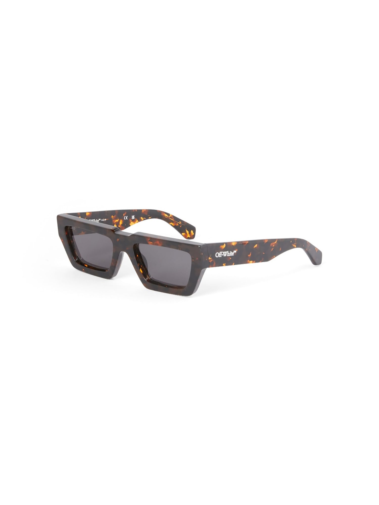 Shop Off-white Oeri129 Manchester Sunglasses Sunglasses In Havana Brown