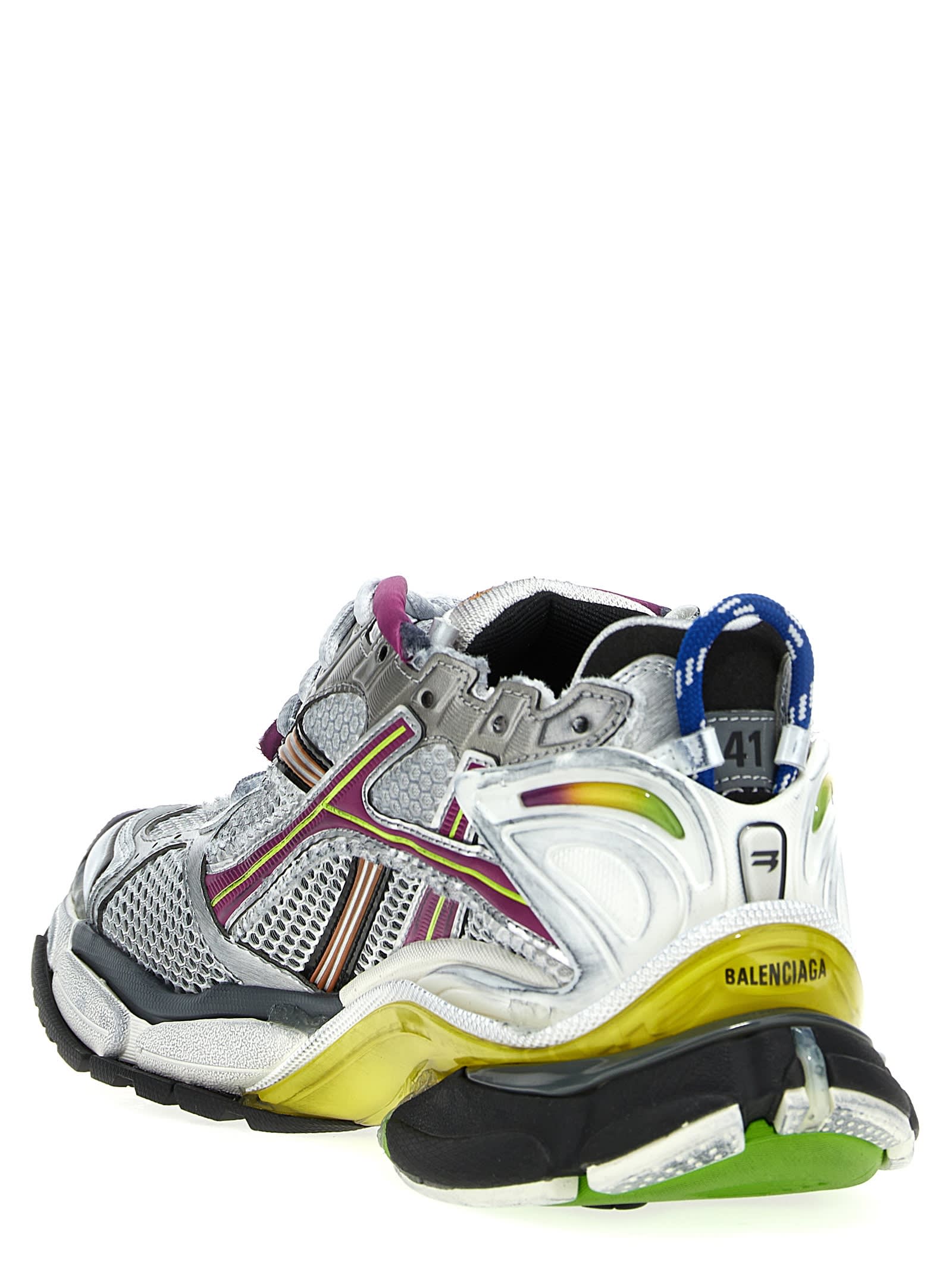 Shop Balenciaga Runner Sneakers In Multi