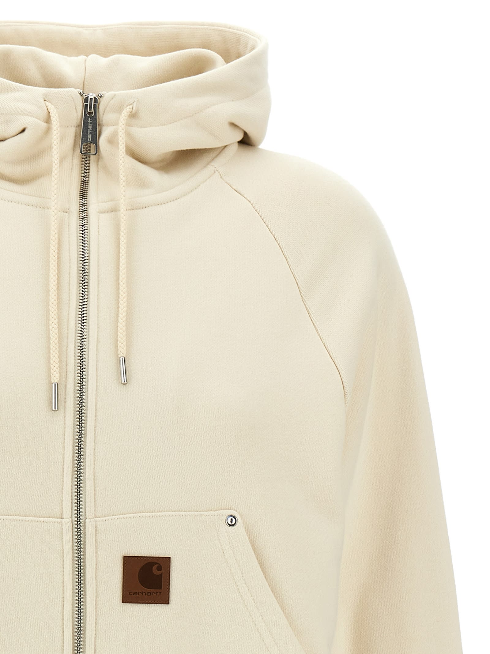 Carhartt Eldon Sweatshirt Beige In Metallic