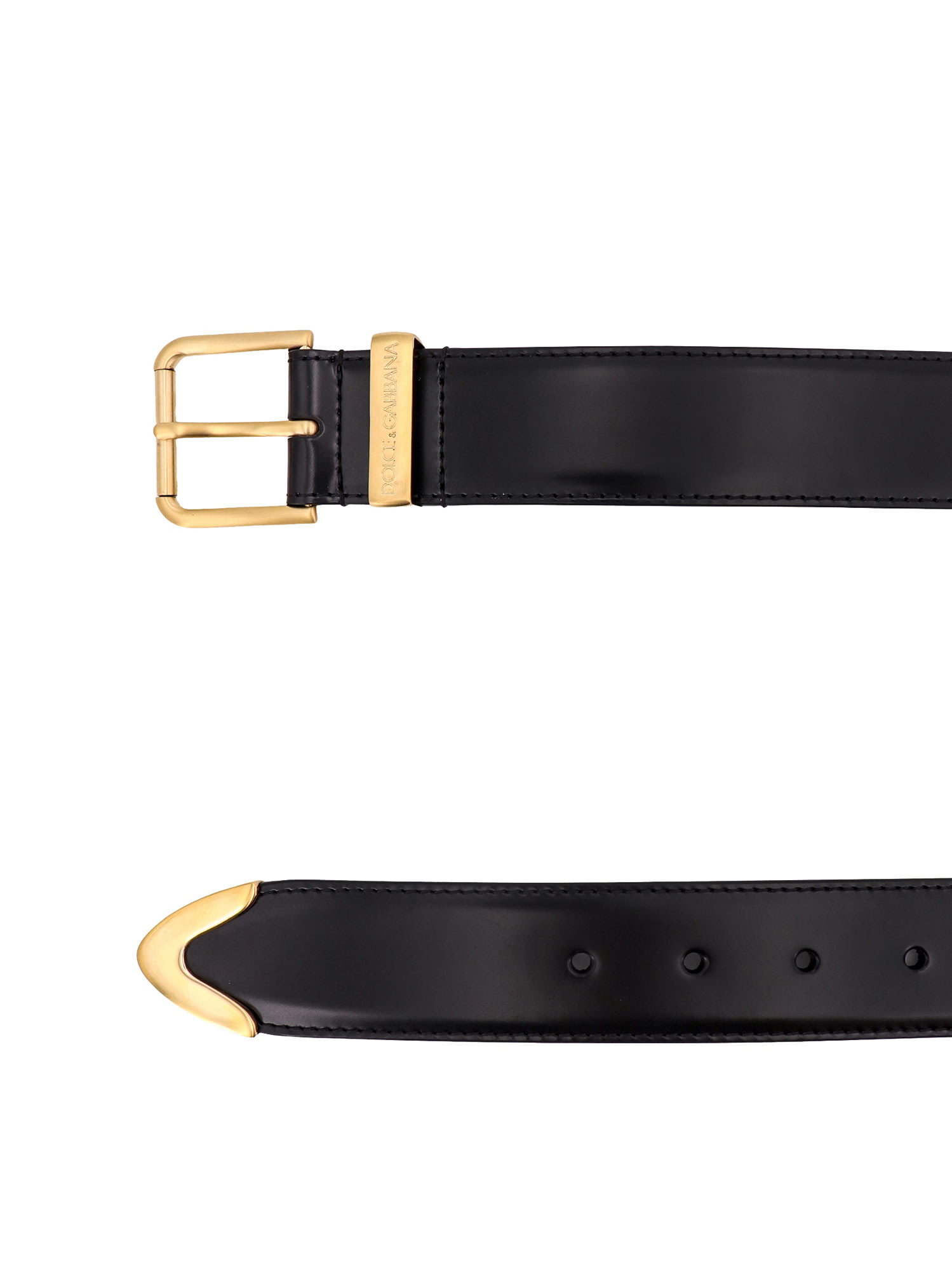 Shop Dolce & Gabbana Belt In Black