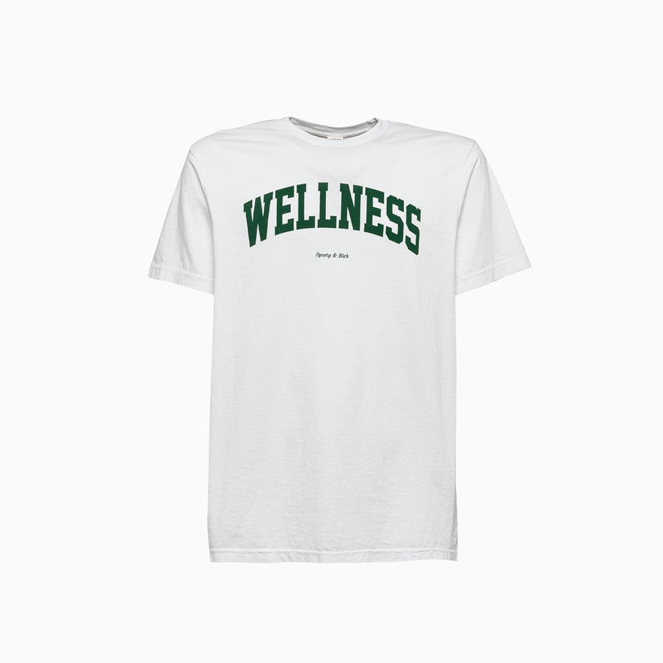SPORTY AND RICH SPORTY AND RICH WELLNESS IVY T-SHIRT,WELLNESS IVY TEE-WHITE