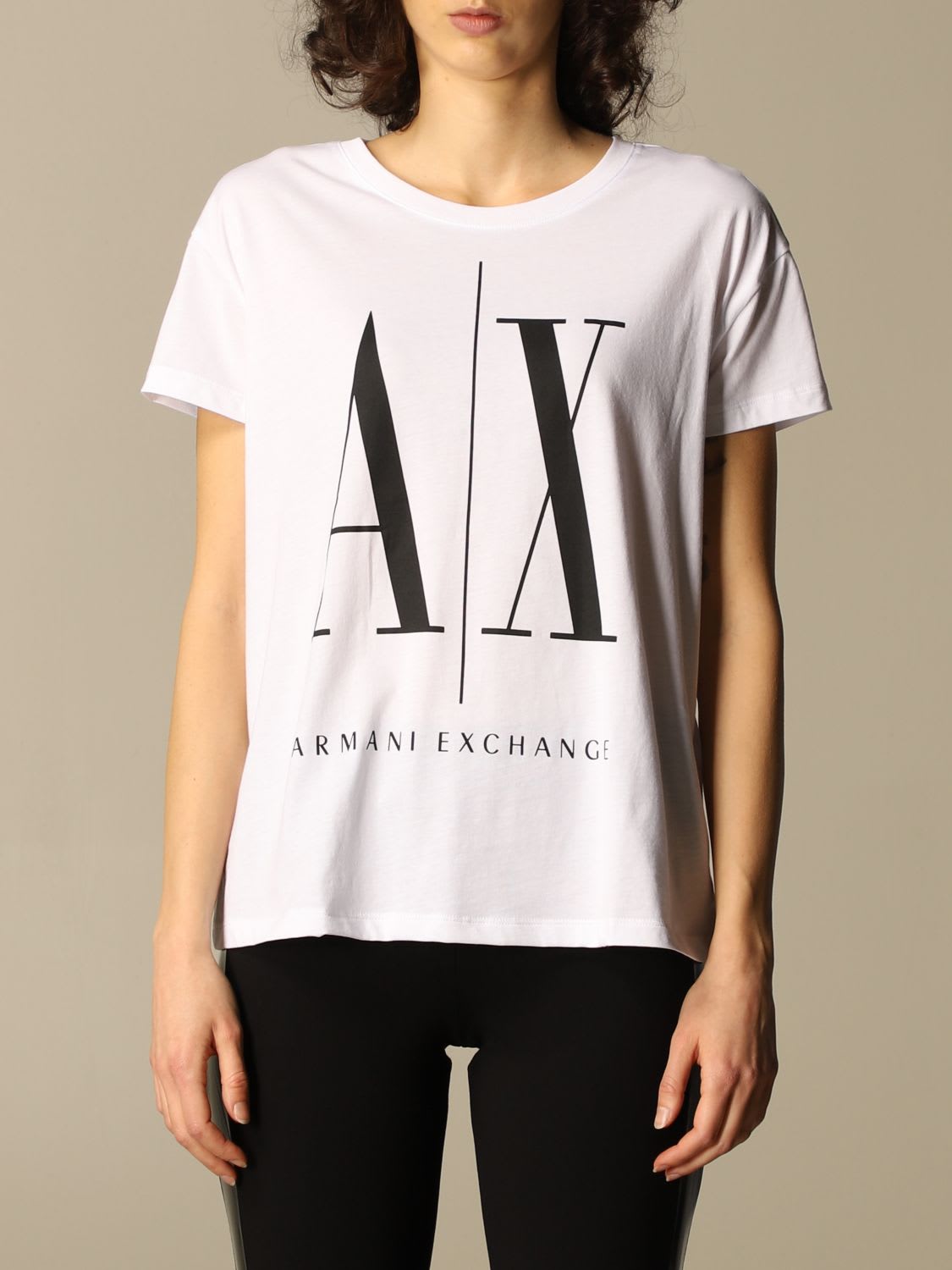 Armani Collezioni Armani Exchange T-shirt Half Sleeve Crew Neck Logo